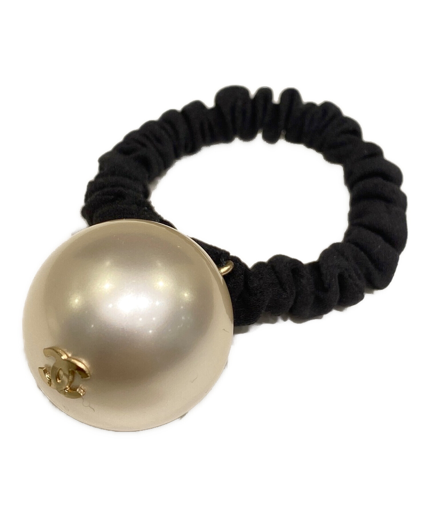 中古・古着通販】CHANEL (シャネル) パールココマークシュシュ