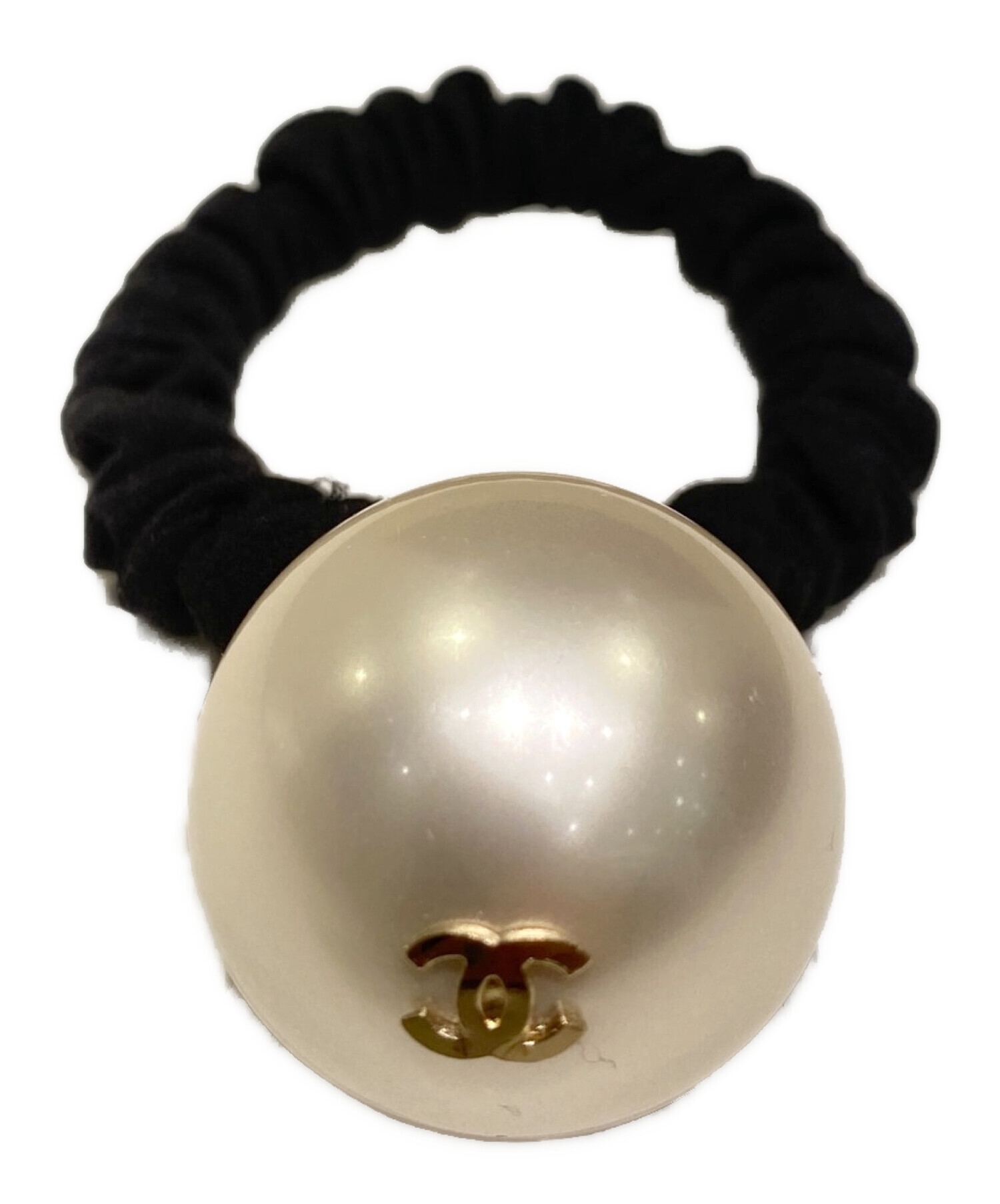 中古・古着通販】CHANEL (シャネル) パールココマークシュシュ