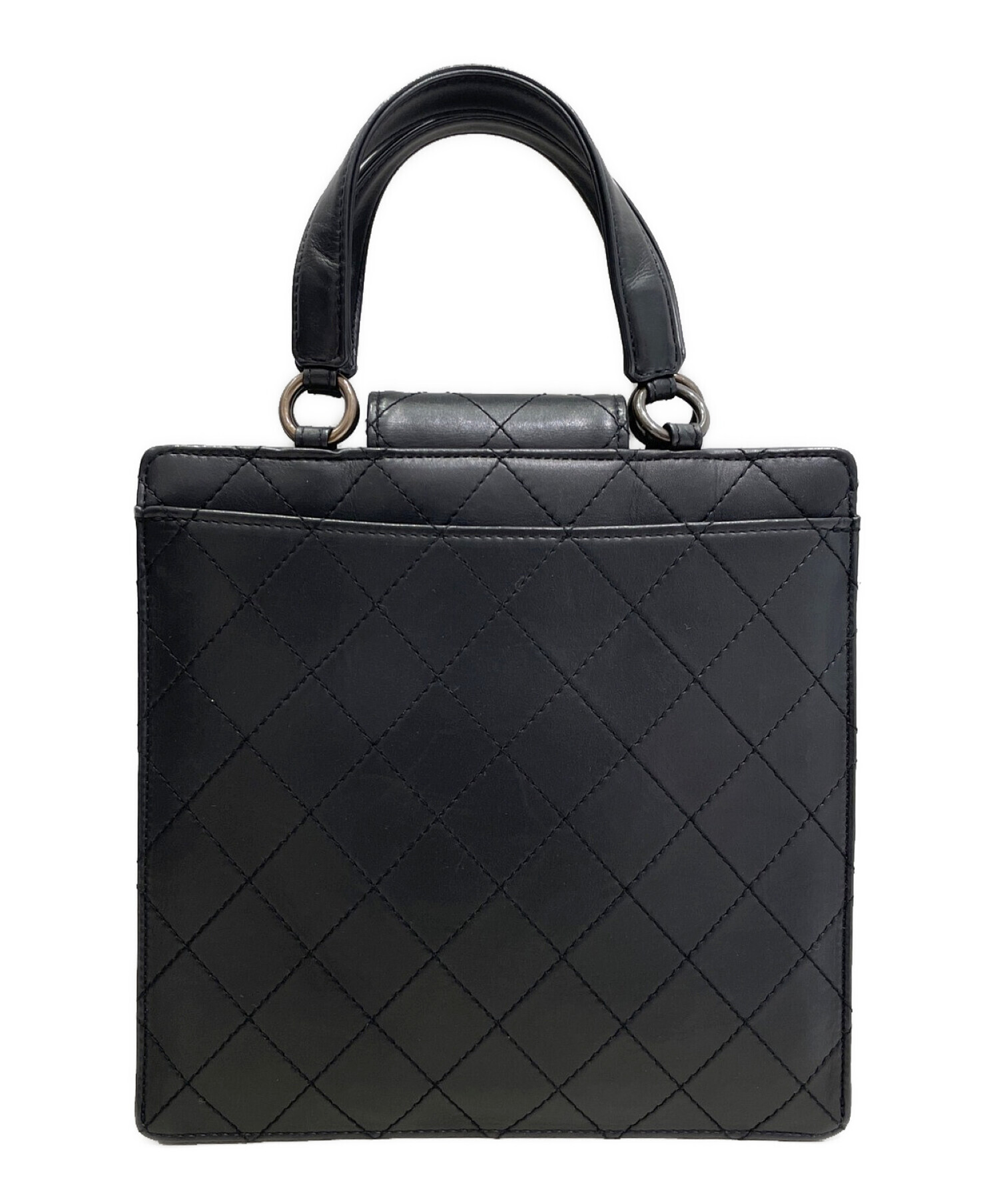 中古・古着通販】CHANEL (シャネル) マトラッセハンドバッグ ブラック 