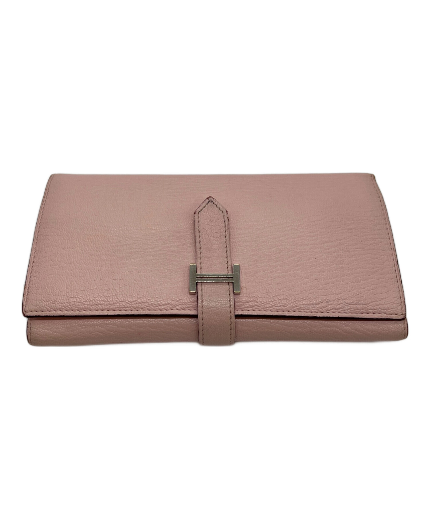 エルメス 長財布 ピンク HERMES クロコダイル ピンク スフレベアン 長