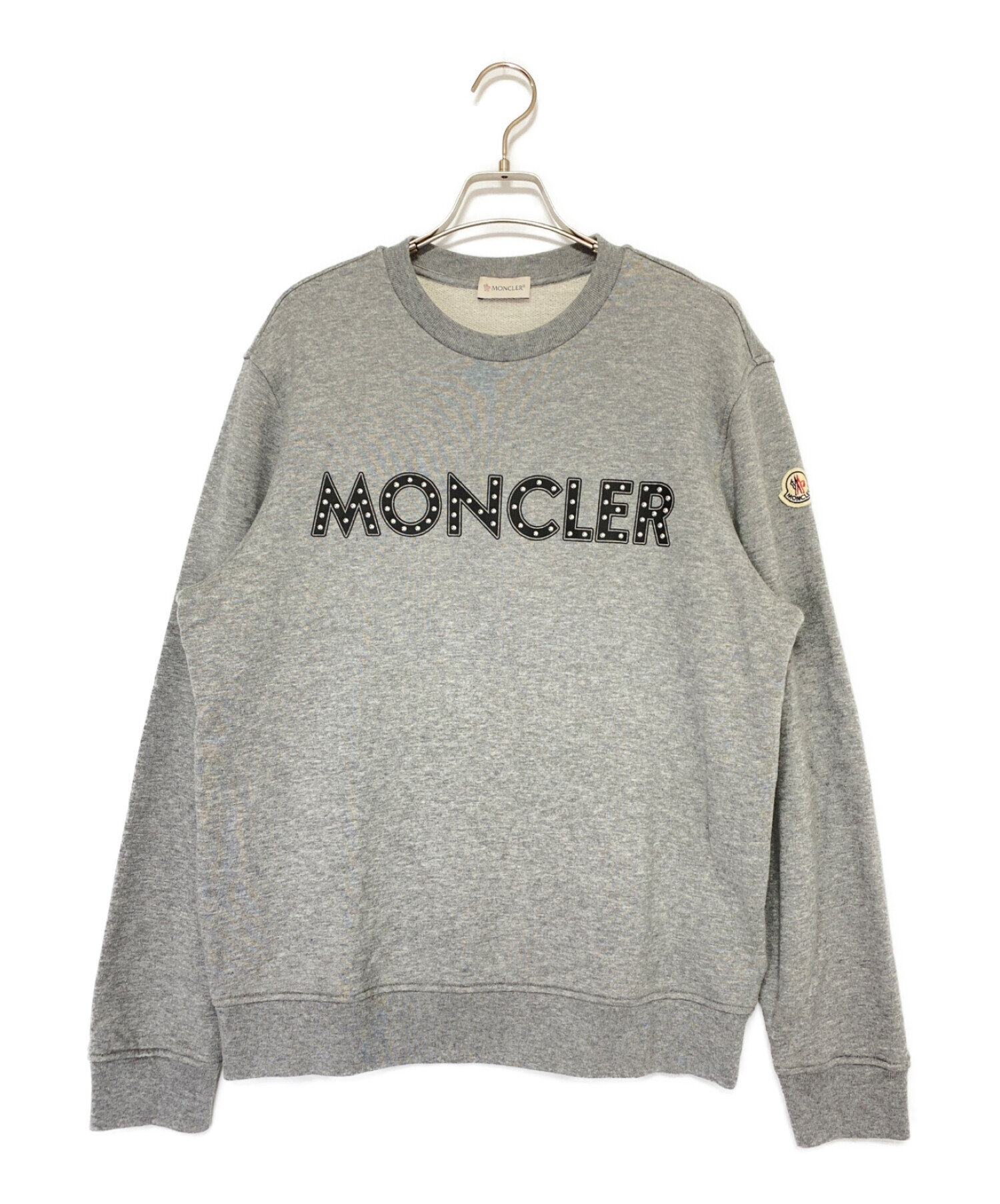 中古・古着通販】MONCLER (モンクレール) ロゴスタッズスウェット 