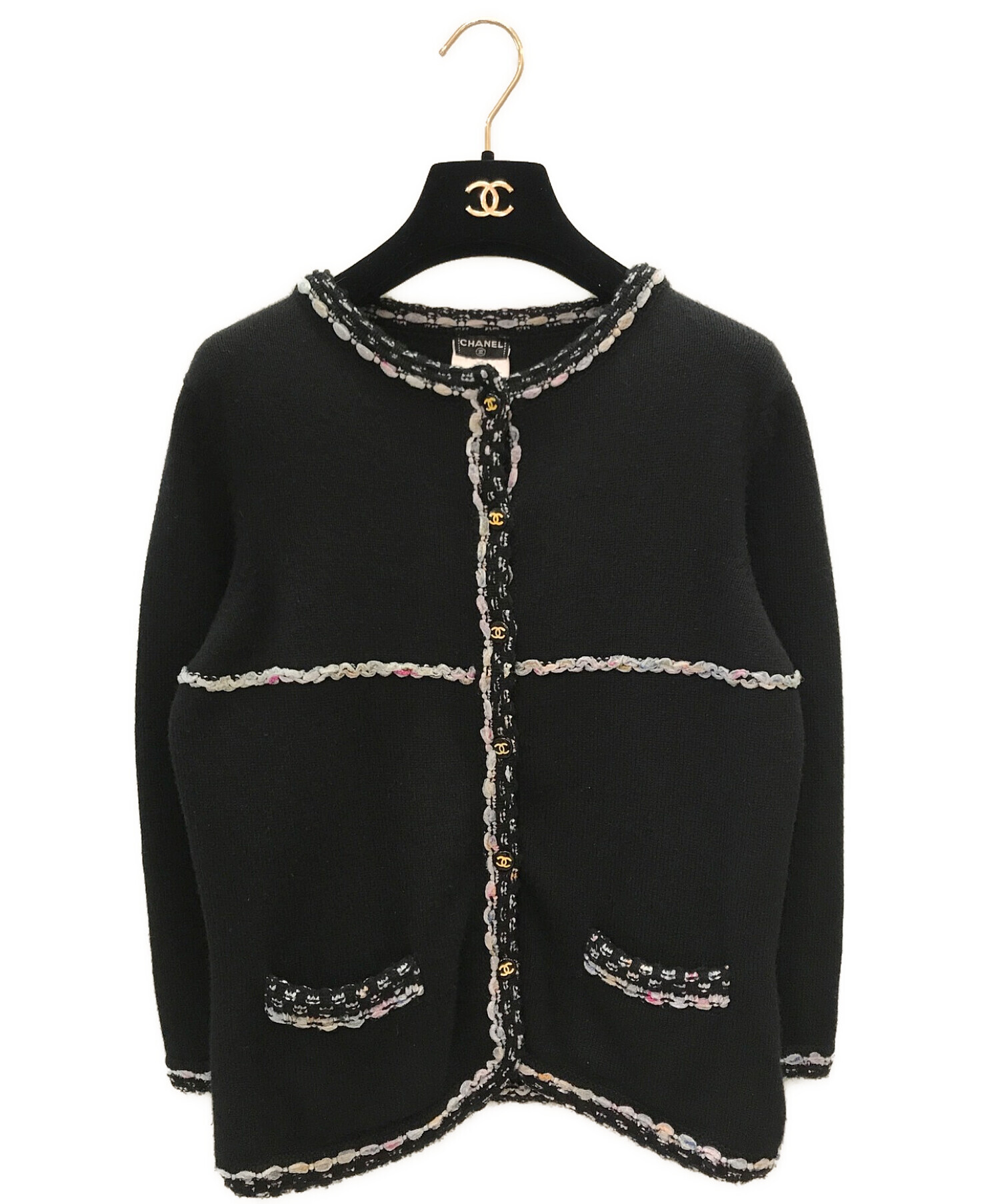 中古・古着通販】CHANEL (シャネル) カシミヤコットンノーカラー