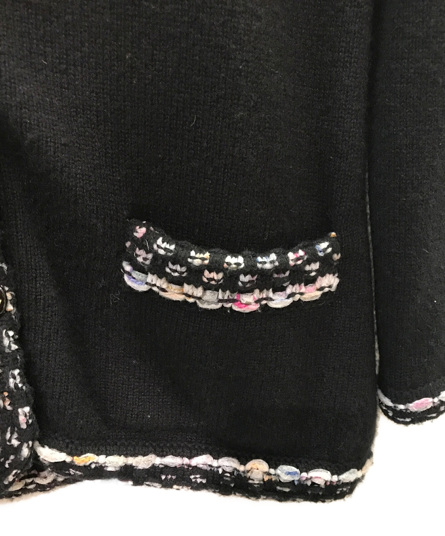 中古・古着通販】CHANEL (シャネル) カシミヤコットンノーカラー
