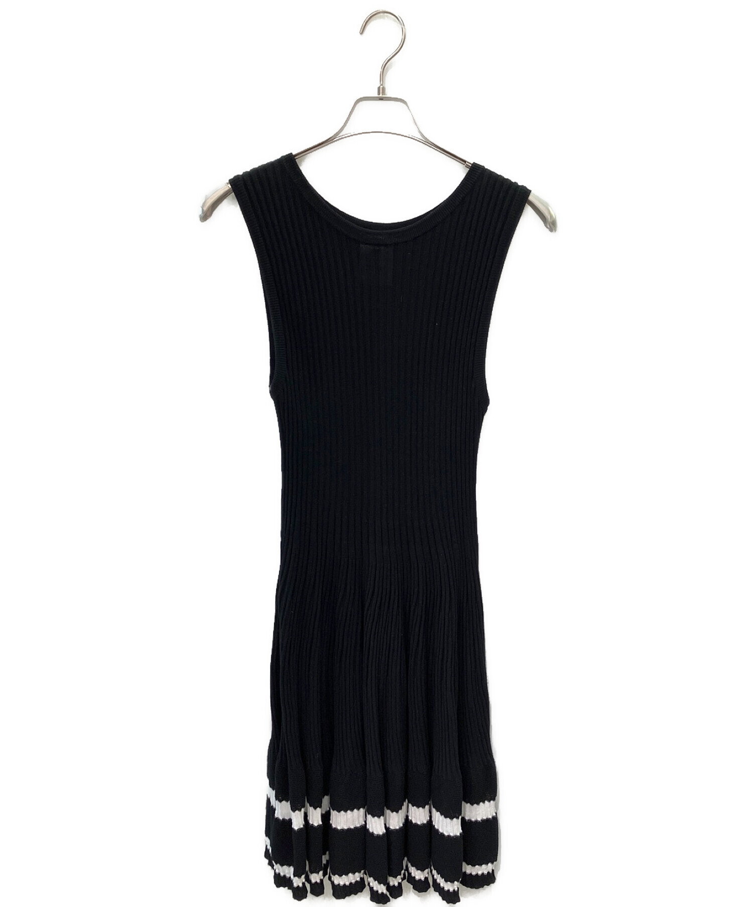 中古・古着通販】CHANEL (シャネル) リブニットワンピース 中古・古着通販】CHANEL (シャネル) リブニットワンピース