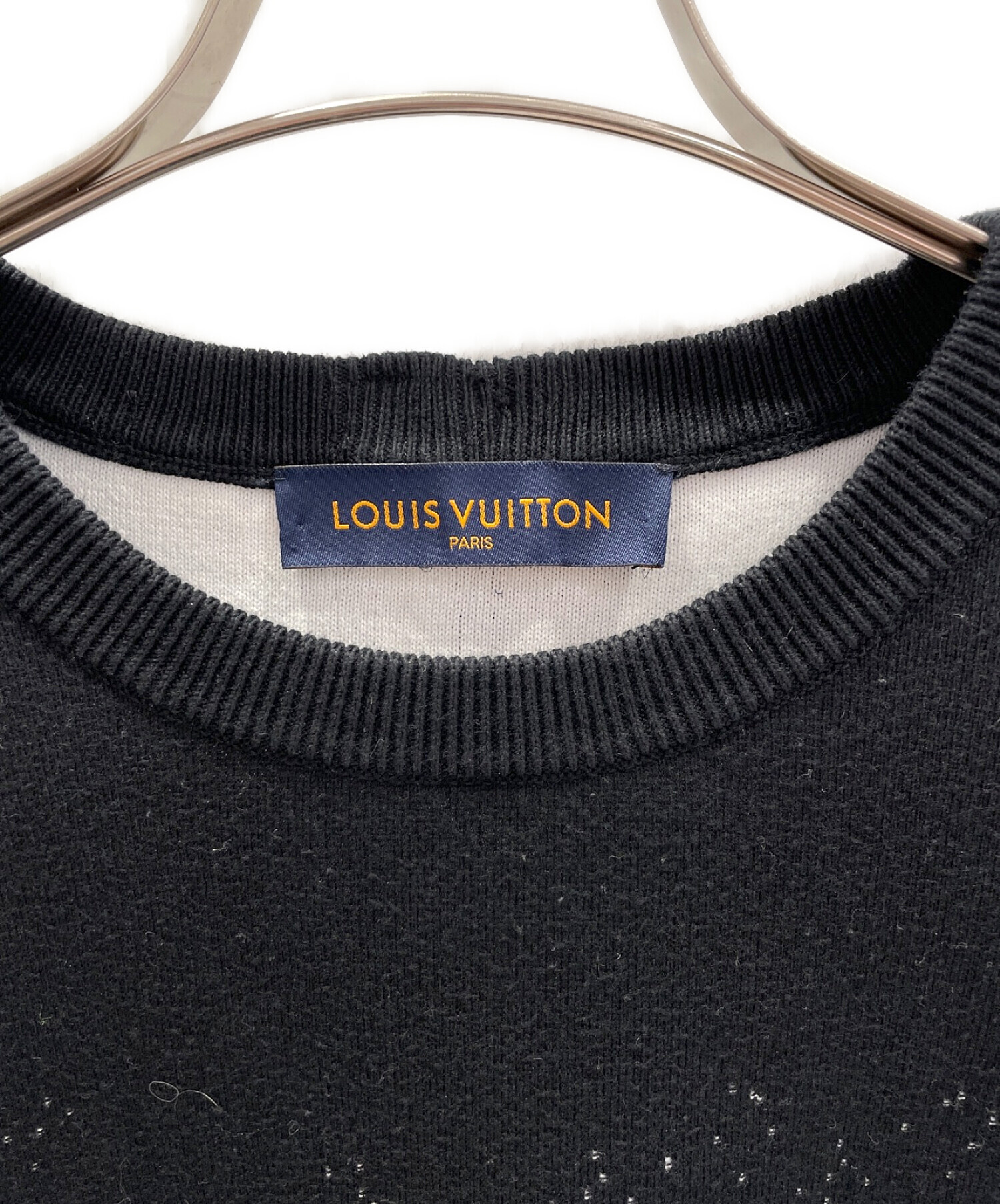 ルイ・ヴィトン ブラック グラデーション ニット 中古・古着通販】LOUIS VUITTON (ルイ ヴィトン) グラデーション