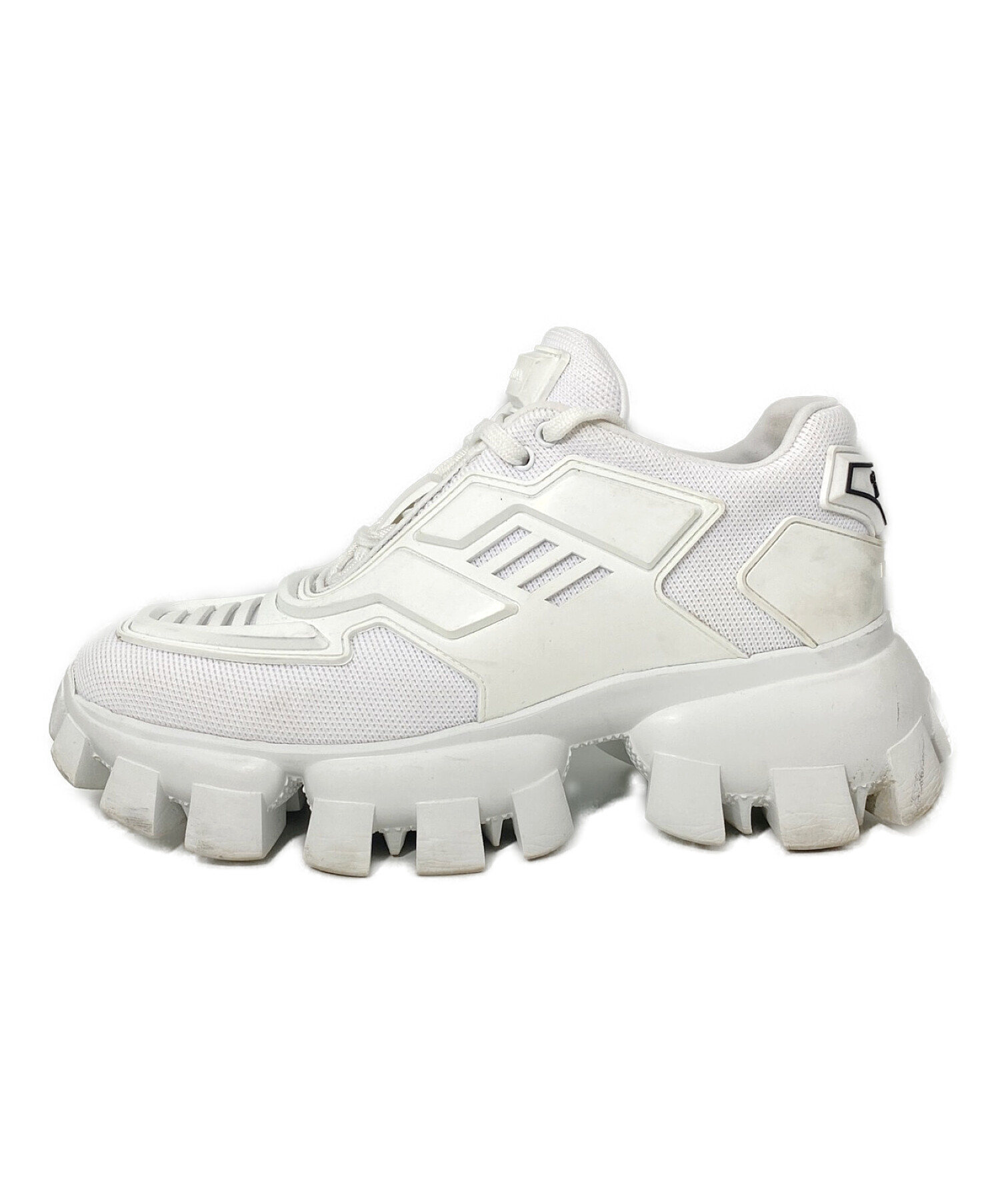【未使用級】PRADA クラウドバスト サンダー スニーカー ホワイト 中古・古着通販】PRADA (プラダ) クラウドバストサンダー ホワイト