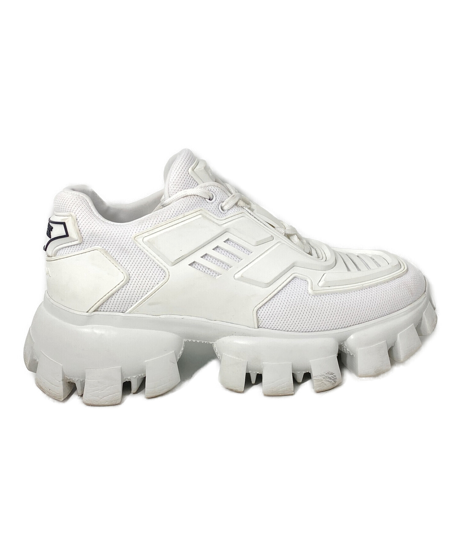 【未使用級】PRADA クラウドバスト サンダー スニーカー ホワイト 中古・古着通販】PRADA (プラダ) クラウドバストサンダー ホワイト