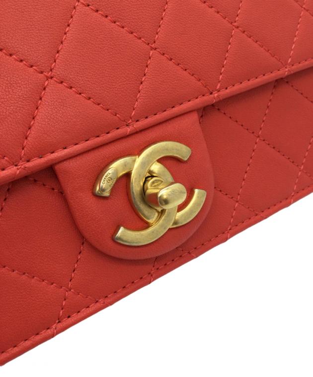 週末sale！CHANEL 　ショルダーバッグ 中古・古着通販】CHANEL (シャネル) チェーンショルダーバッグ レッド