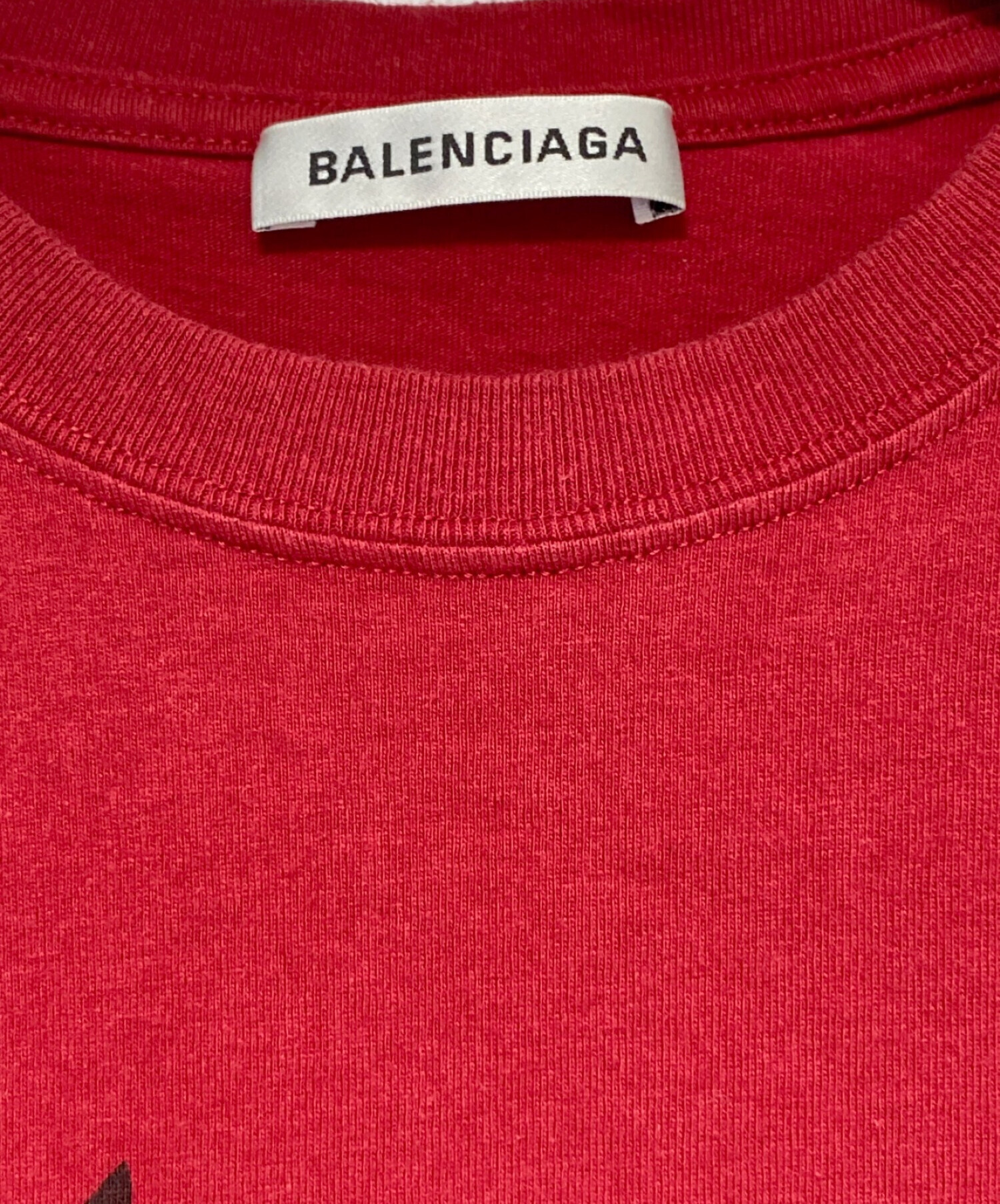 中古・古着通販】BALENCIAGA (バレンシアガ) BBロゴTシャツ レッド 