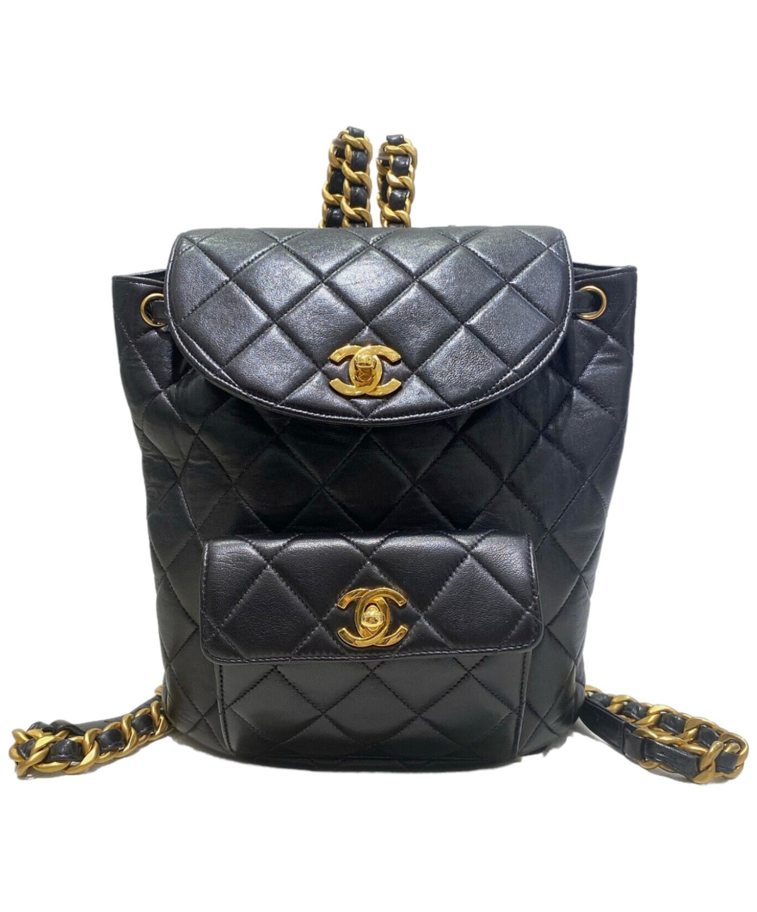 中古・古着通販CHANEL (シャネル) マトラッセリュック ブラック 中古・古着通販CHANEL (シャネル) マトラッセリュック ブラック
