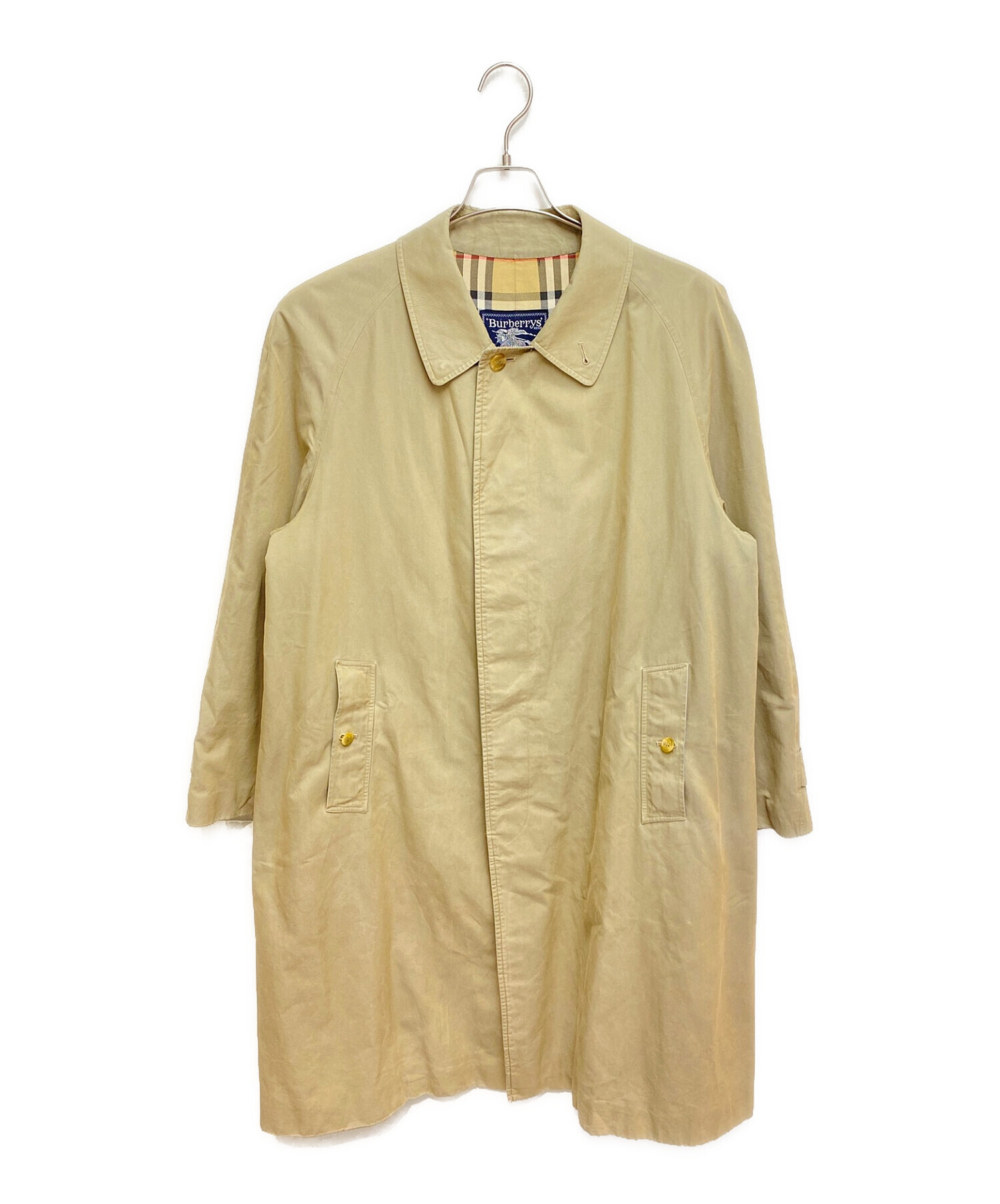 90’s 美品 バーバリーズ ステンカラーコート 玉蟲 Burberrys（バーバリーズ） ステンカラーコート 玉虫 メンズ アウター