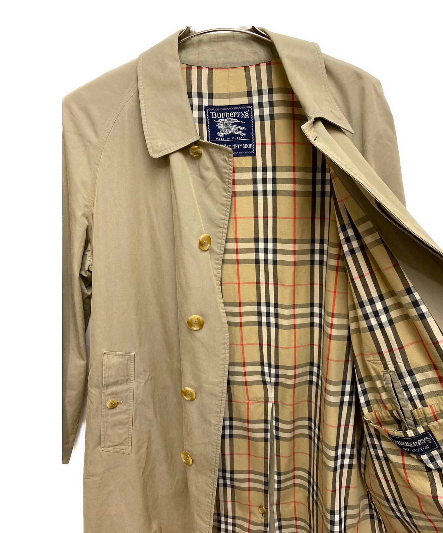 中古・古着通販】Burberry's (バーバリーズ) ステンカラーコート 玉虫