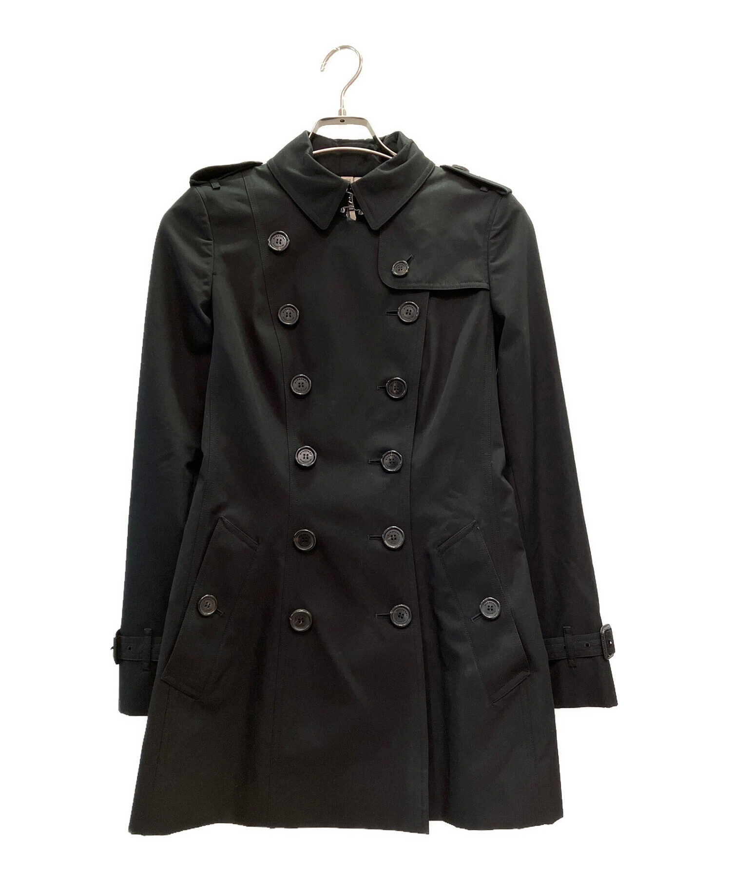 バーバリー　トレンチコート　ブラック　古着 中古・古着通販】BURBERRY (バーバリー) ショートトレンチコート
