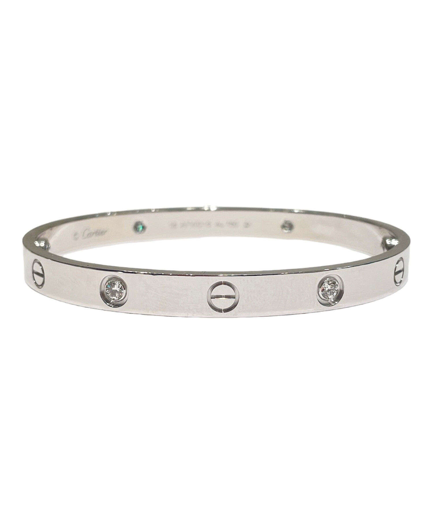 中古・古着通販】Cartier (カルティエ) ハーフダイヤラブブレス サイズ 