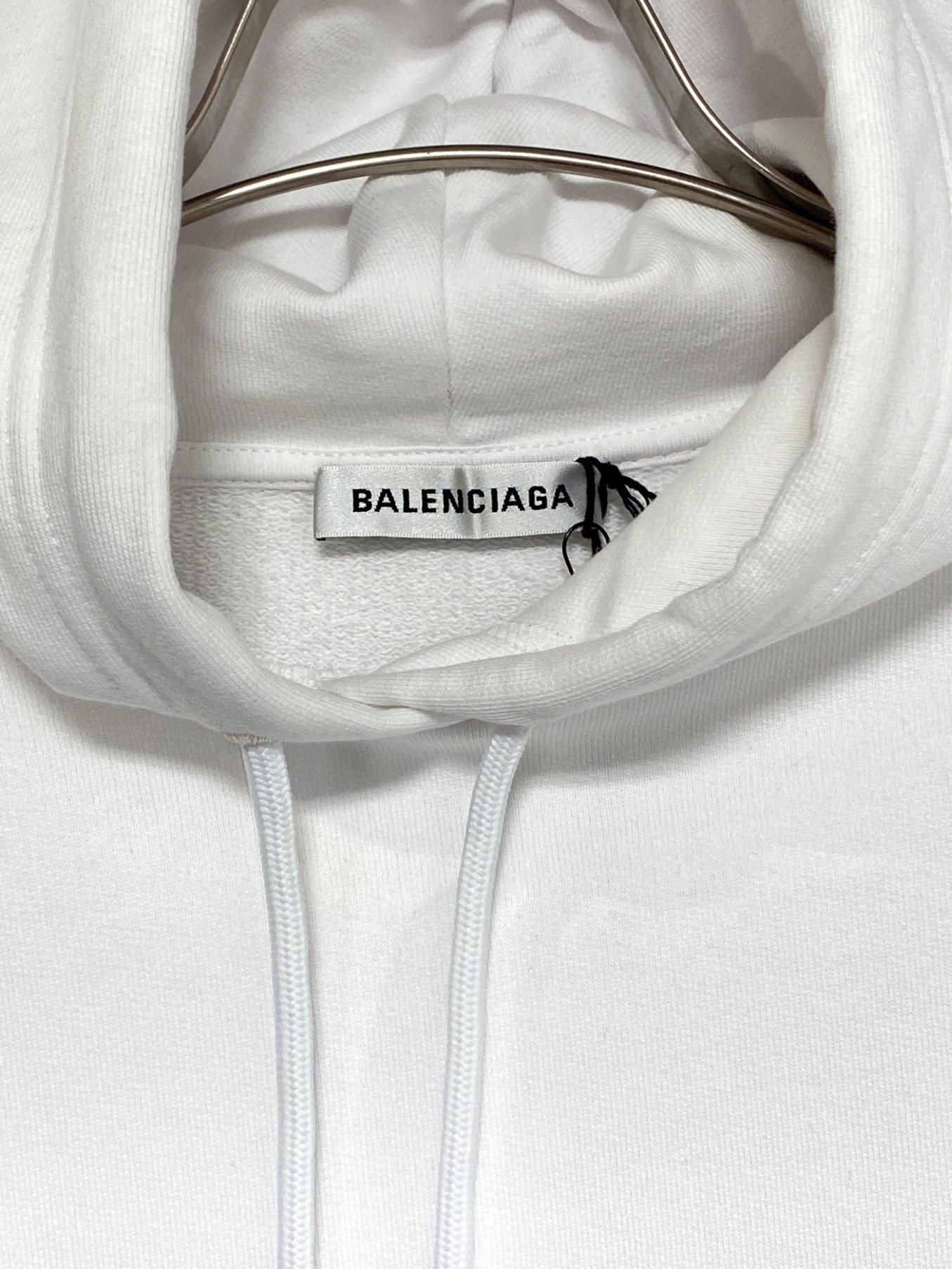専用　BALENCIAGA ホワイト パーカー S 中古・古着通販】BALENCIAGA (バレンシアガ) パーカー ホワイト サイズ