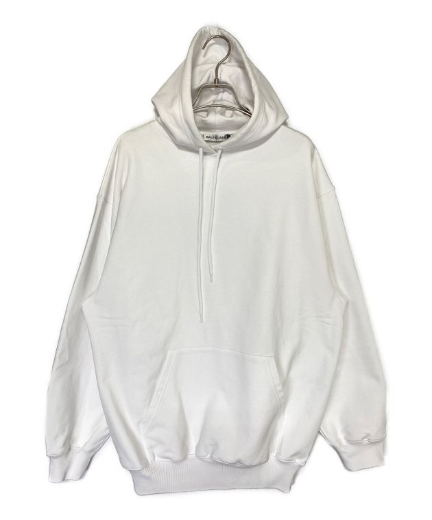 【超鉄板モデル】バレンシアガ☆ バックプリントロゴ入りパーカー　ホワイト. BALENCIAGA/バレンシアガ】よりバックロゴプリントパーカー が入荷致し