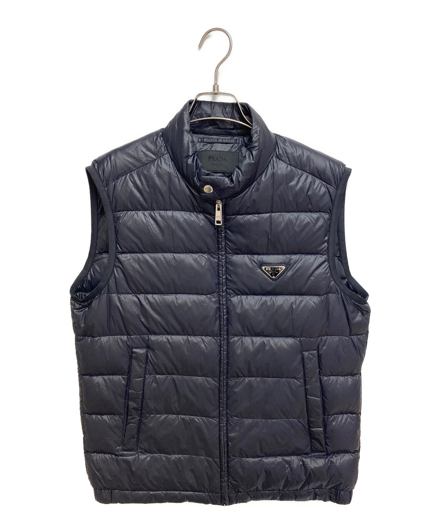 中古・古着通販】PRADA (プラダ) ダウンベスト ブラック サイズ 中古・古着通販】PRADA (プラダ) ダウンベスト ブラック サイズ
