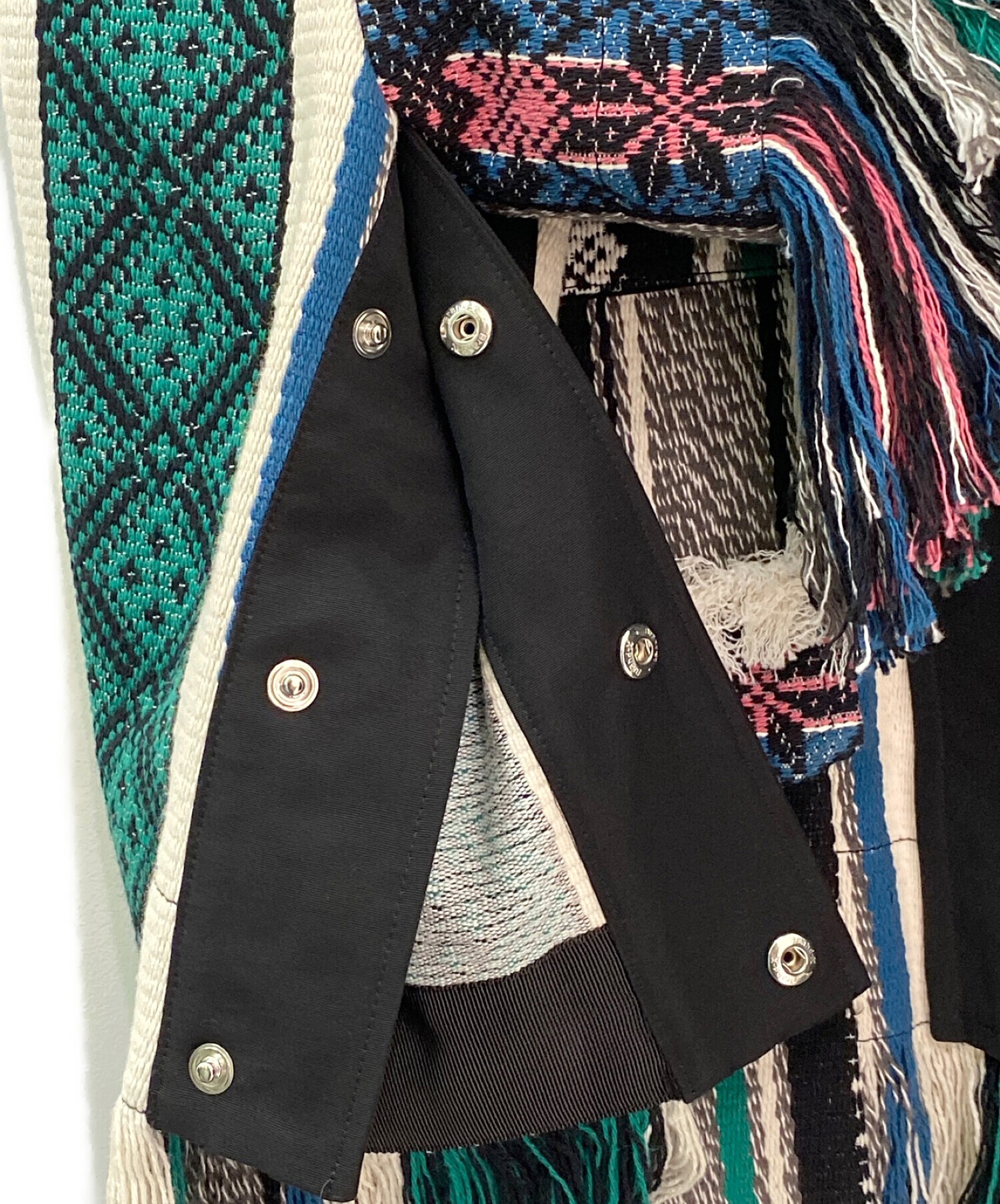 中古・古着通販】sacai (サカイ) ラグジャガードブルゾン マルチカラー