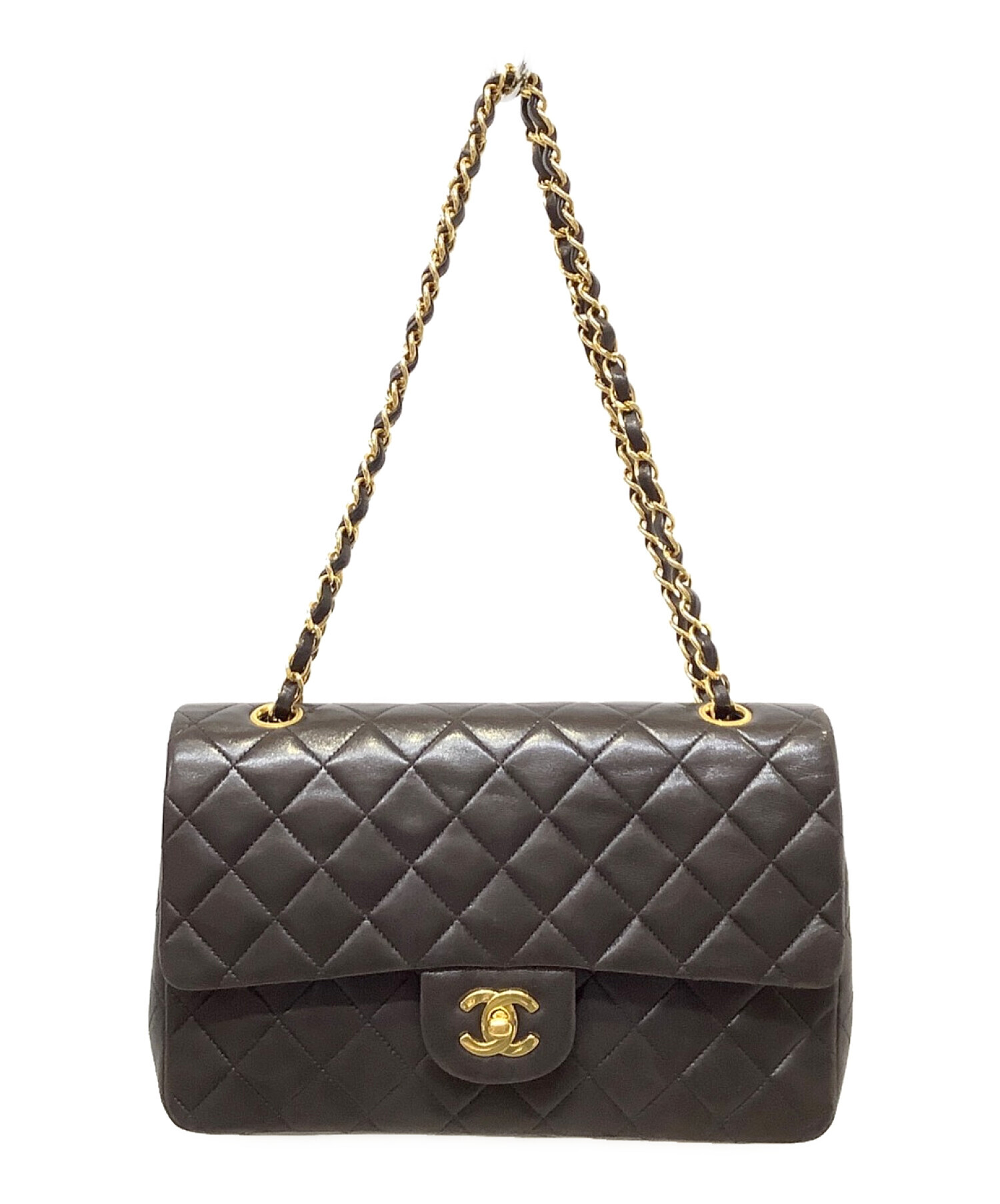 【真贋不明】CHANEL シャネル Wフラップ チェーンショルダーバッグ 中古・古着通販】CHANEL (シャネル) Wフラップ25 チェーンショルダー