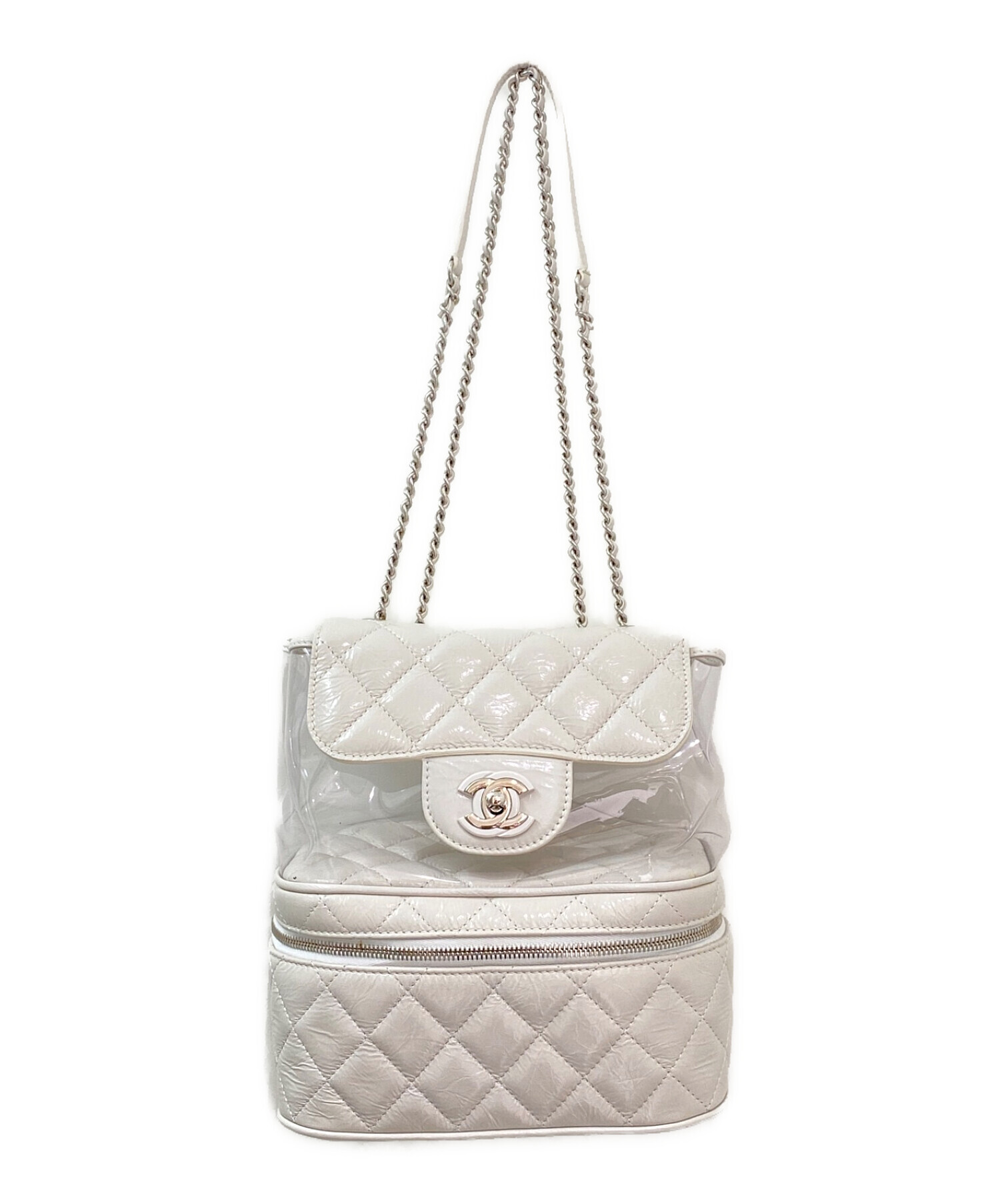 中古・古着通販】CHANEL (シャネル) チェーンショルダーバニティバッグ 
