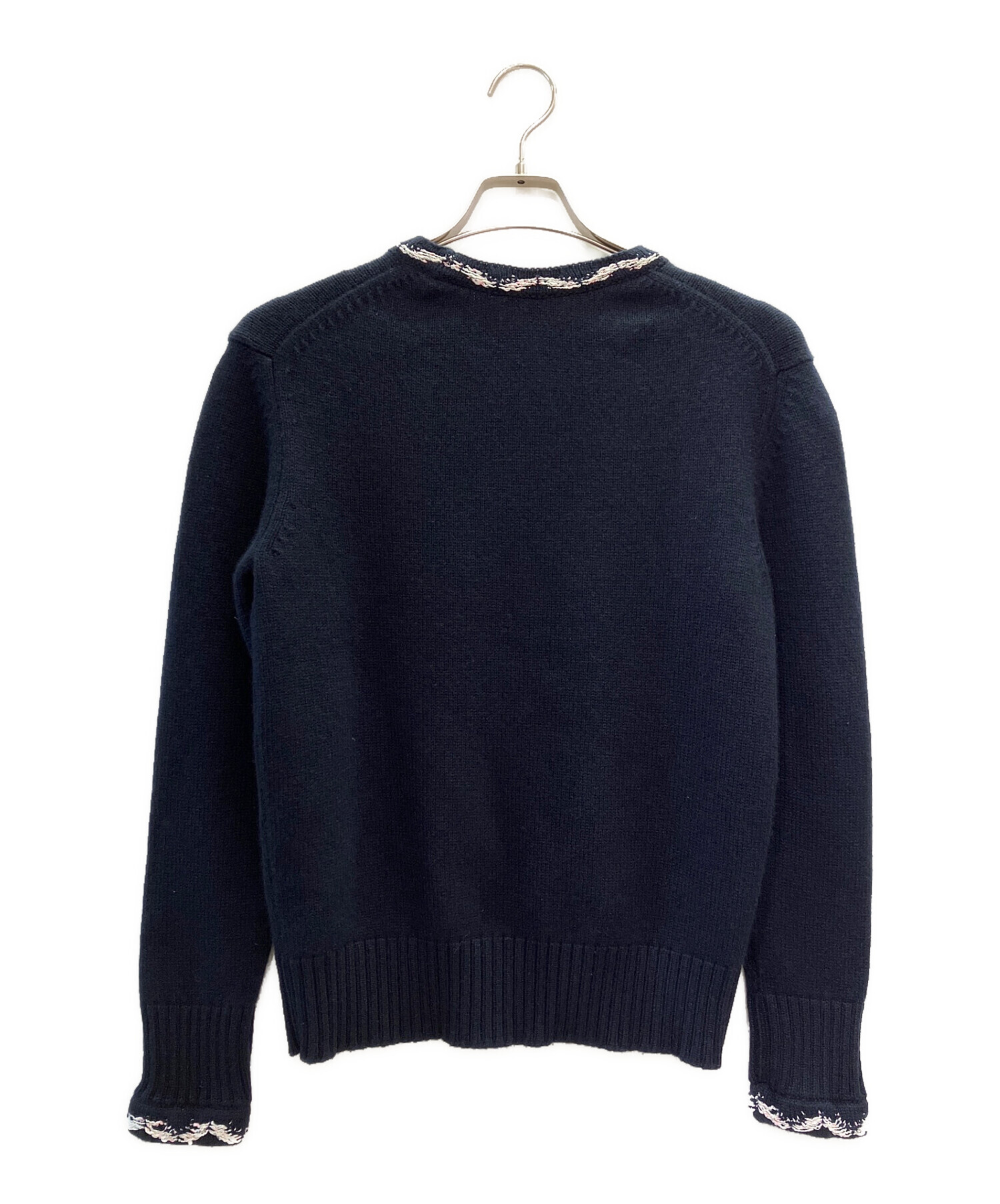 中古・古着通販】CHANEL (シャネル) カシミヤフロントロゴニット