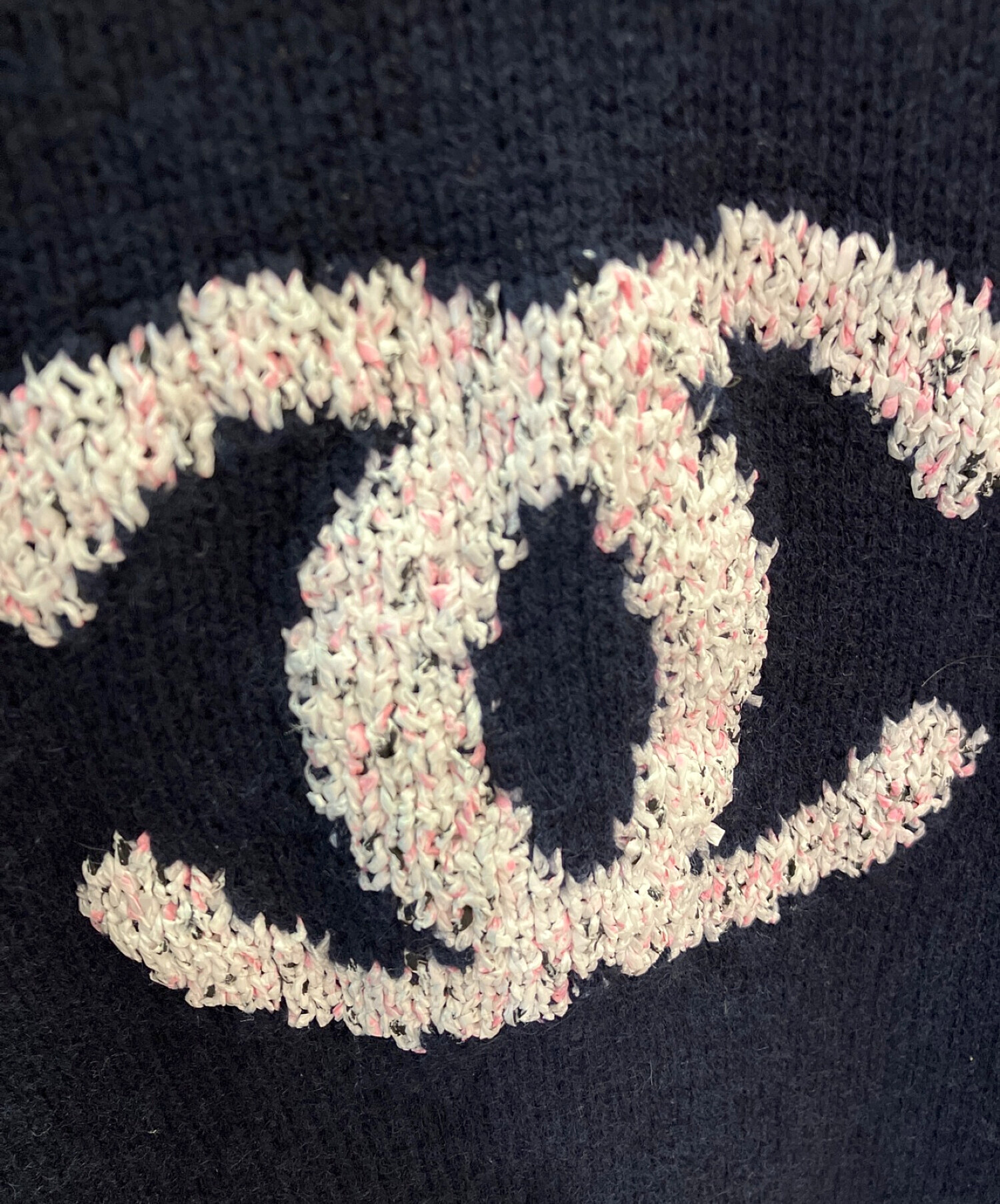 中古・古着通販】CHANEL (シャネル) カシミヤフロントロゴニット