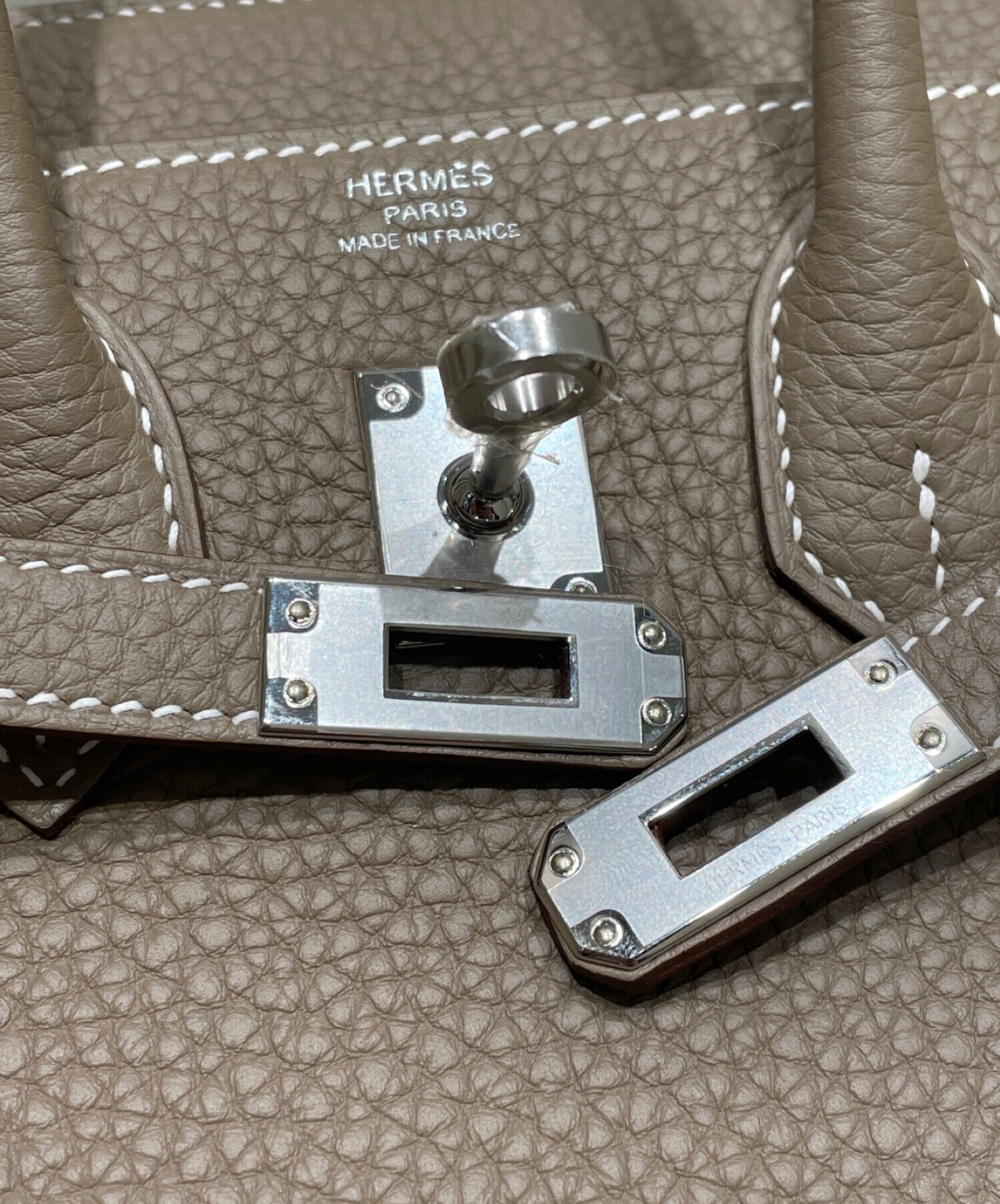 中古・古着通販】HERMES (エルメス) バーキン25/トゴ/U刻印/エトゥープ 