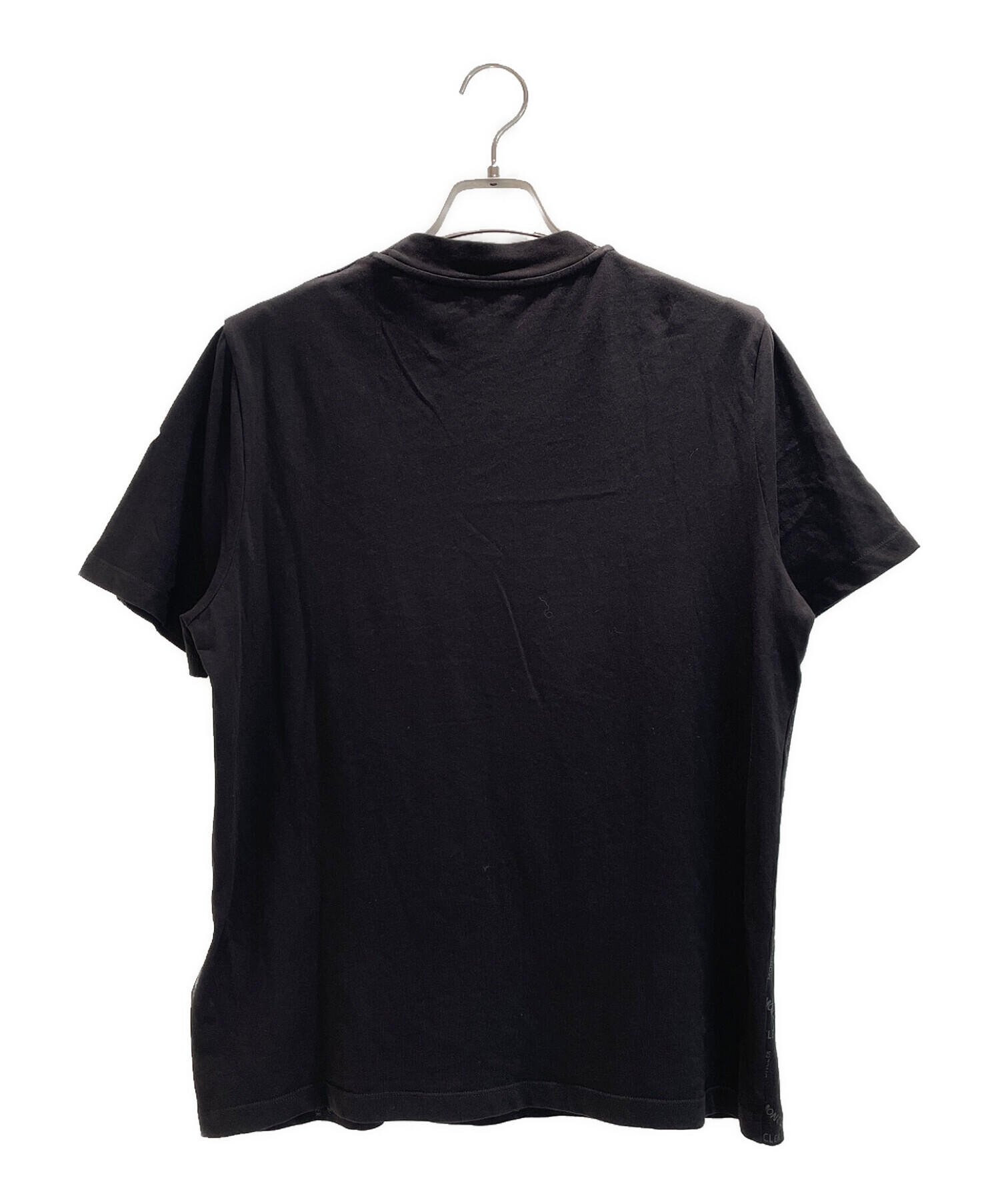 中古・古着通販】MONCLER (モンクレール) 総柄ロゴTシャツ ブラック
