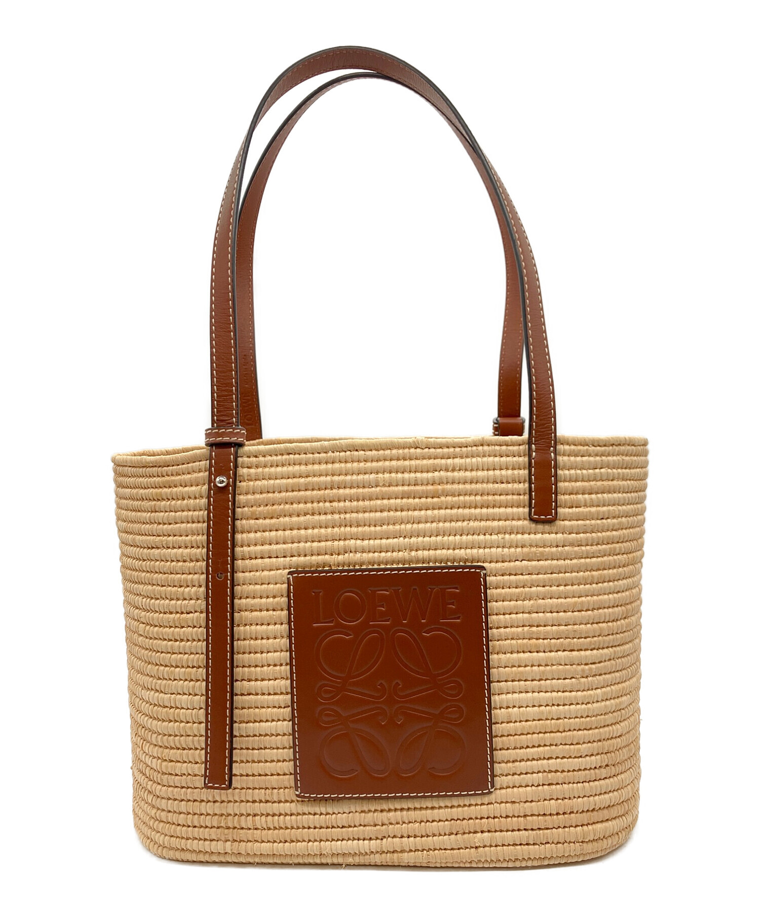 中古・古着通販】LOEWE (ロエベ) スクエアバスケット タン サイズ 