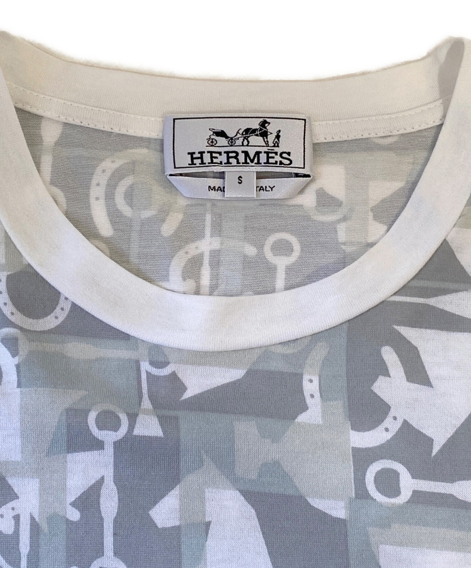HERMES - 美品エルメス 20SS コットン Tシャツ 34 ネイビー×レッド