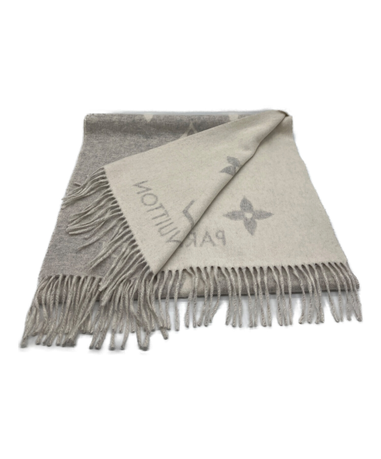 LOUIS VUITTON 大判ストール　グレー 中古・古着通販】LOUIS VUITTON (ルイ ヴィトン) カシミヤストール