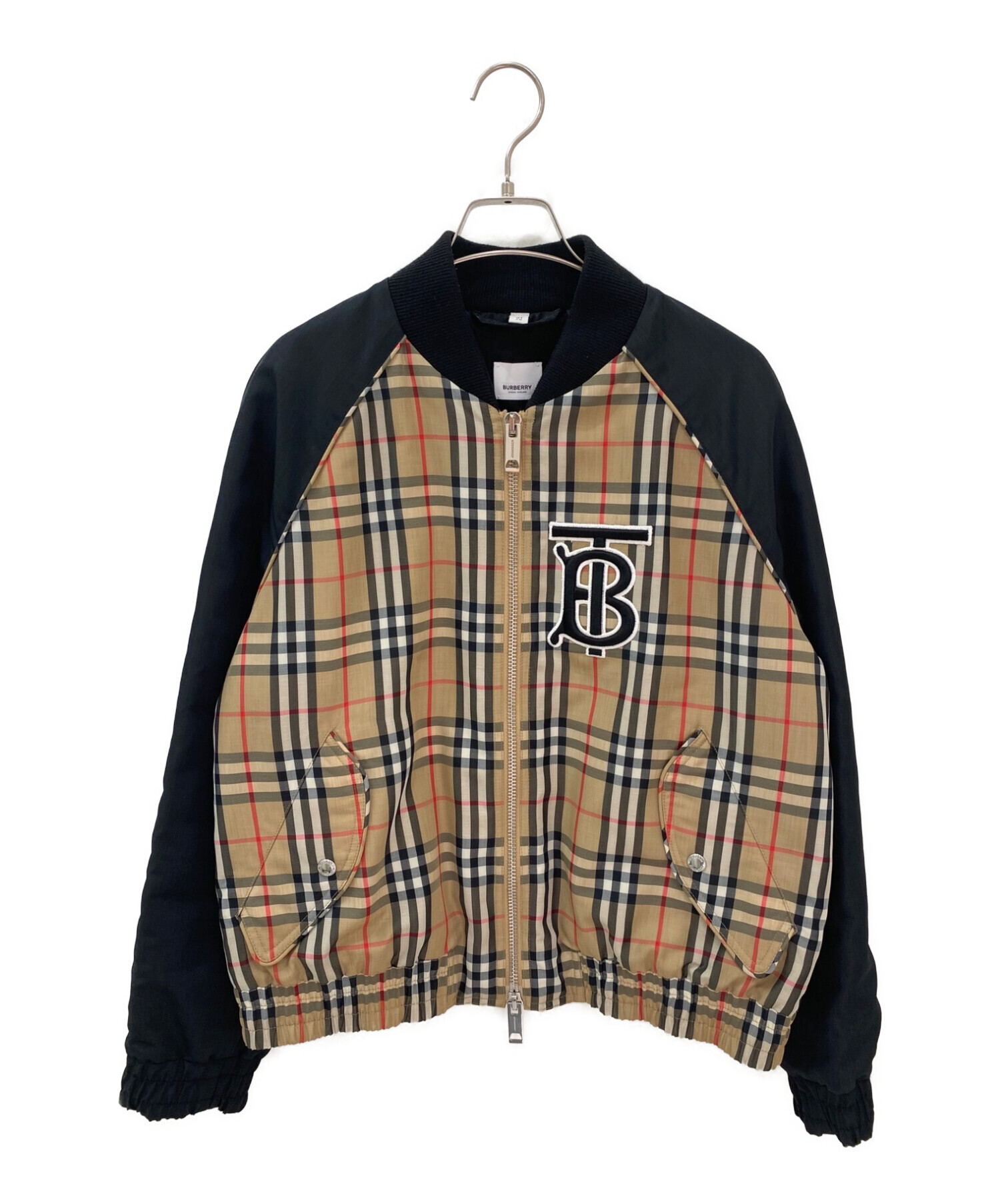 Burberry バーバリー ブルゾン 古着 中古・古着通販】BURBERRY (バーバリー) TBロゴノバチェックブルゾン