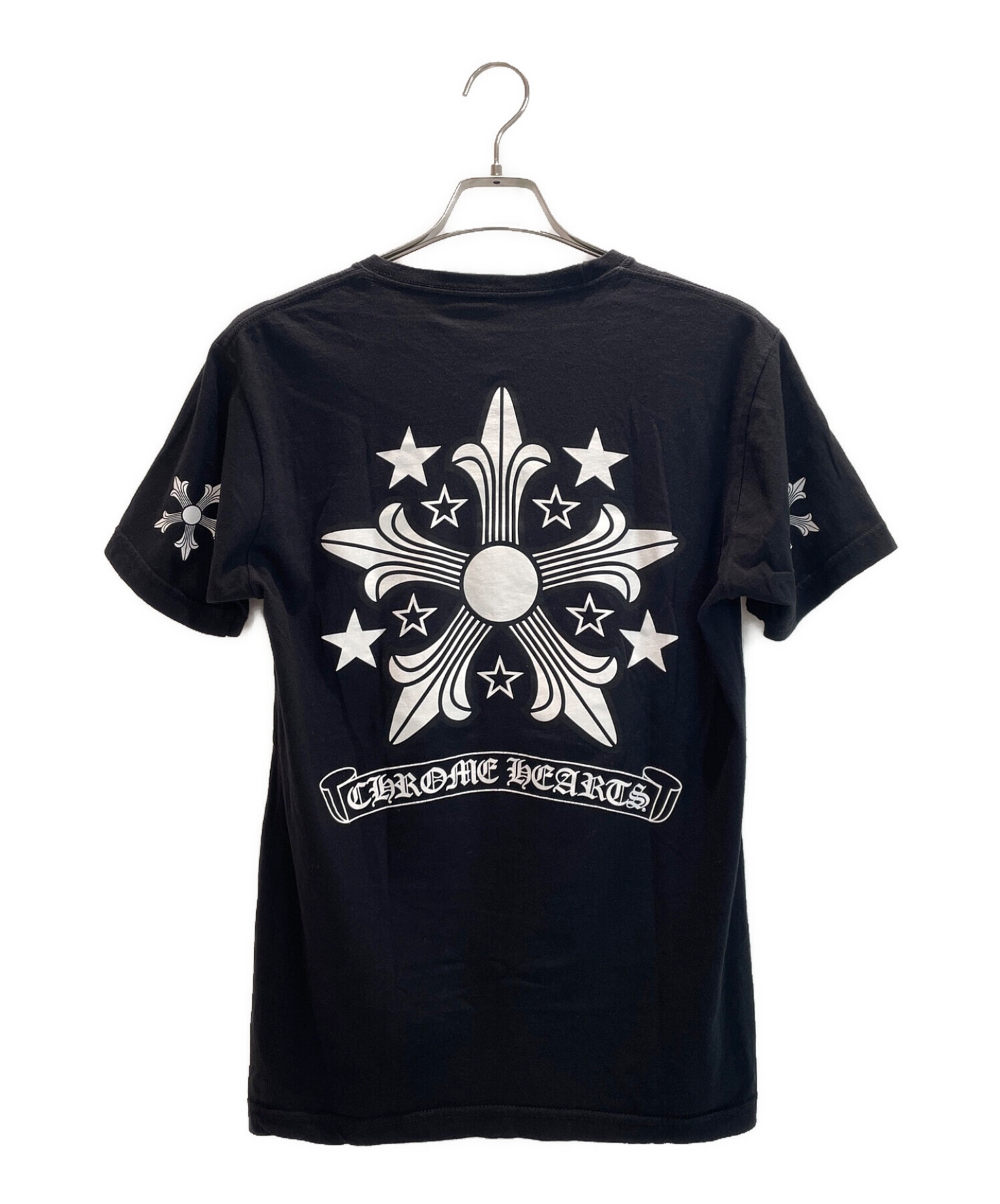 CHROME HEARTS 黒 Tシャツ バックプリント CHROME HEARTS 黒 Tシャツ バックプリント
