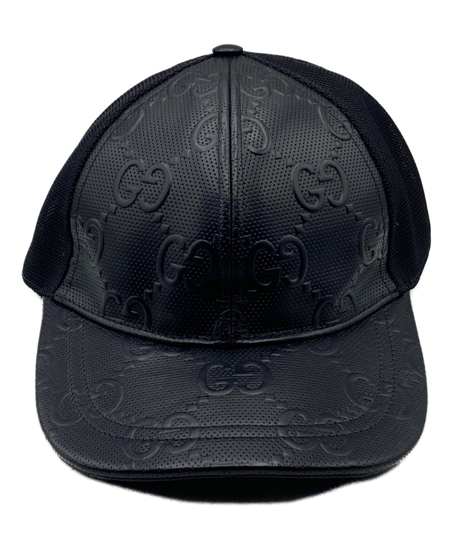 GUCCI ブラックベースボールキャップ グッチ（GUCCI）ベースボールキャップ M 黒 【公式通販】
