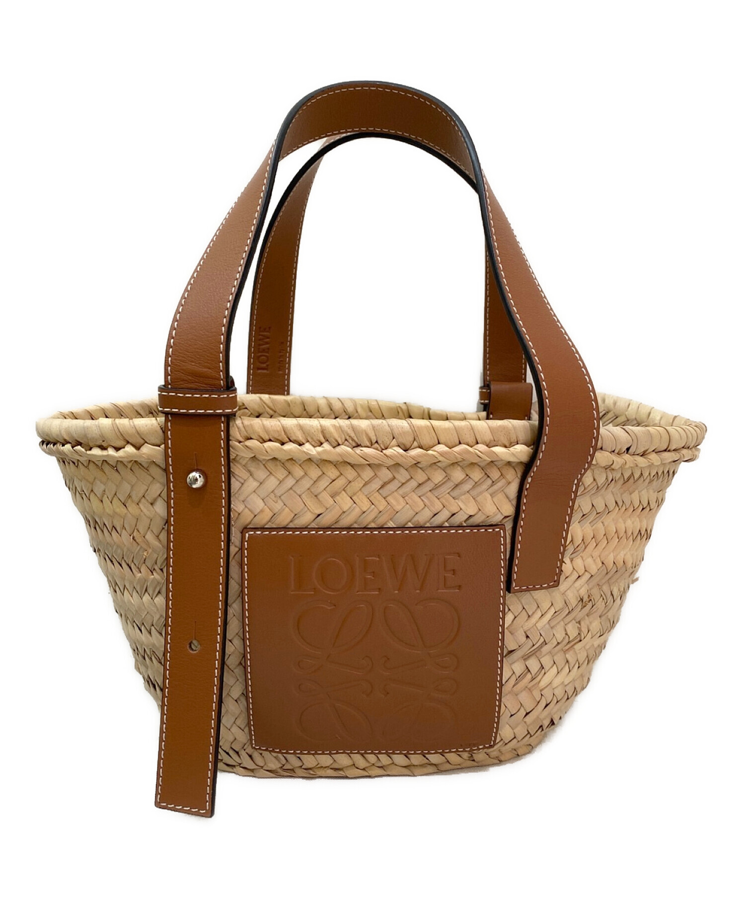 中古・古着通販】LOEWE (ロエベ) バスケットバッグ スモール ベージュ
