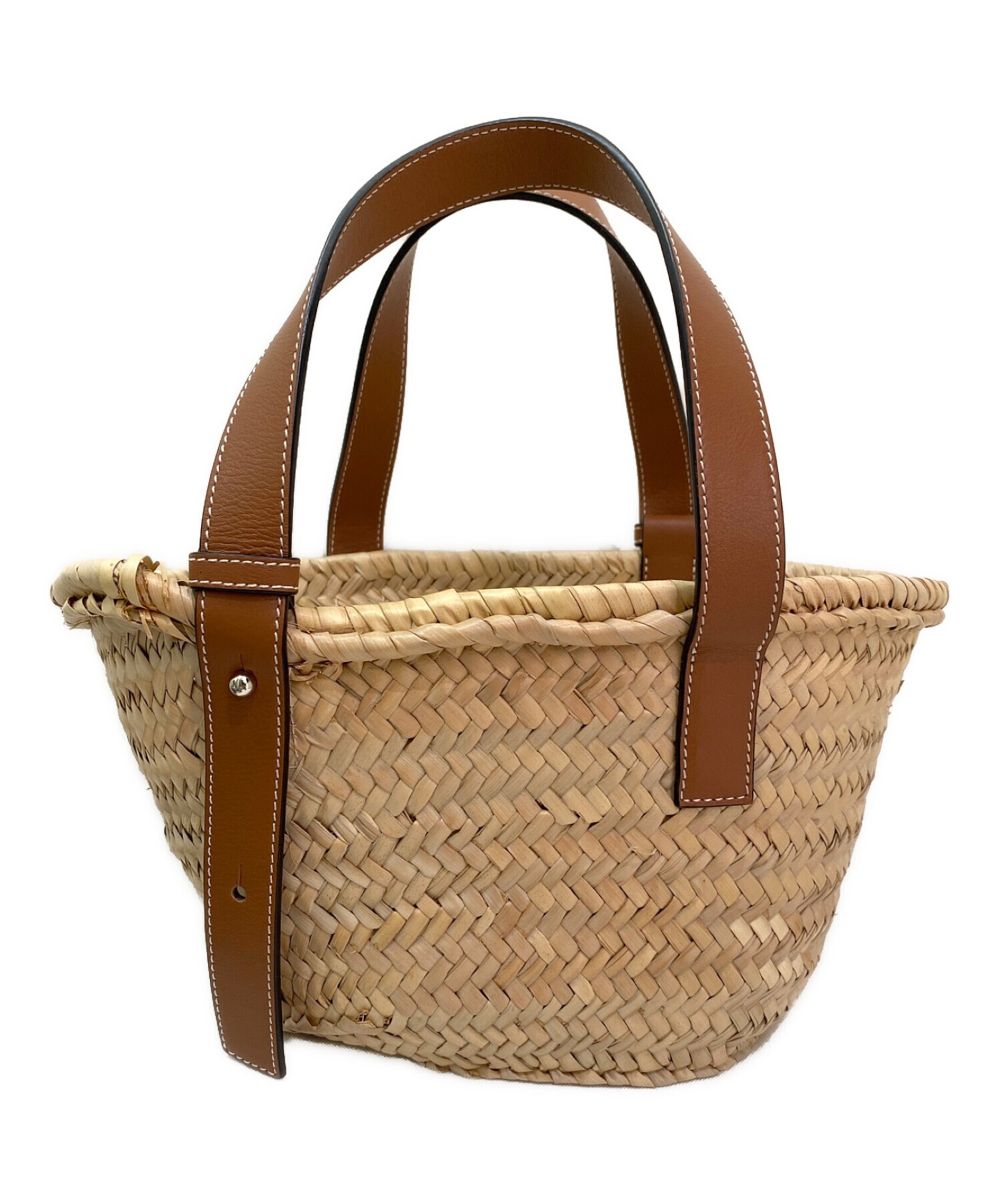中古・古着通販】LOEWE (ロエベ) バスケットバッグ スモール ベージュ