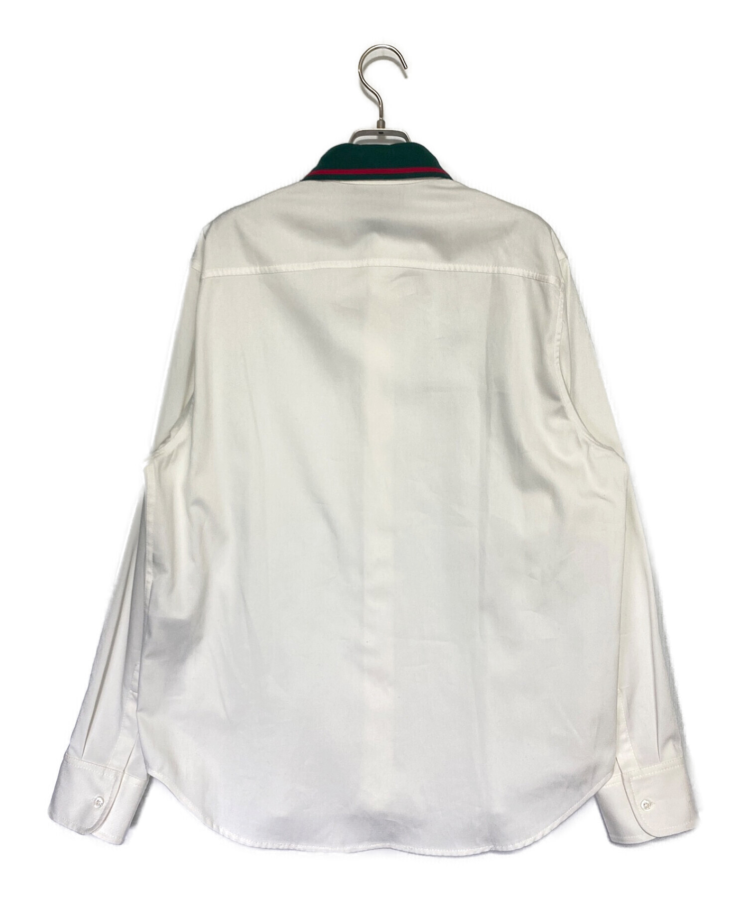 中古・古着通販】GUCCI (グッチ) シェリーラインシャツ ホワイト 