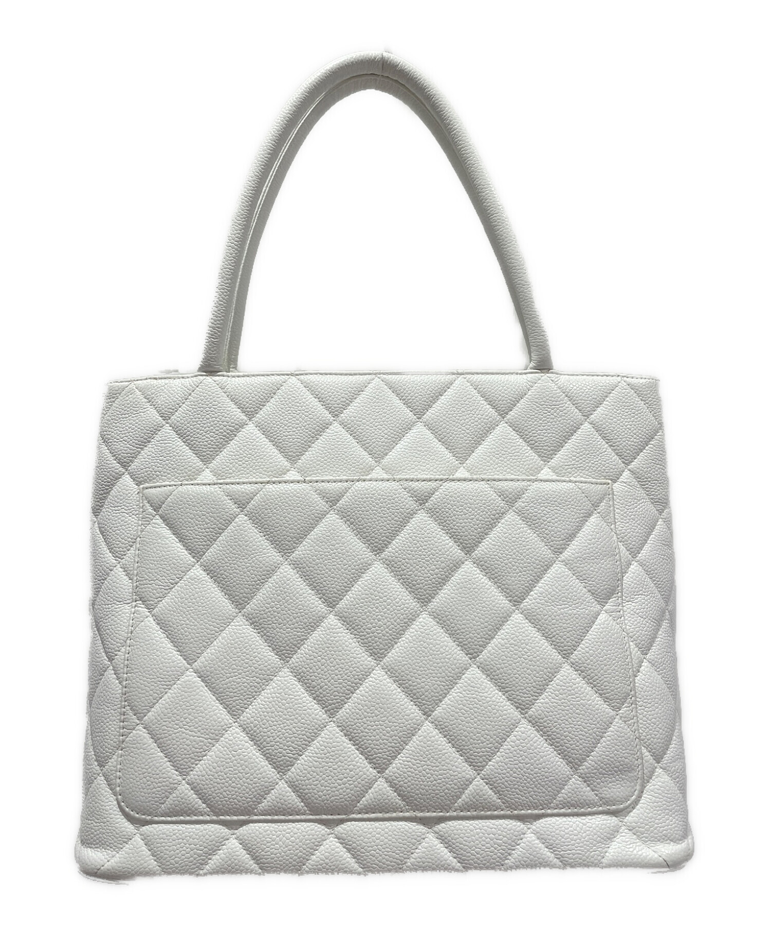 中古・古着通販】CHANEL (シャネル) 復刻トートバッグ ホワイト 