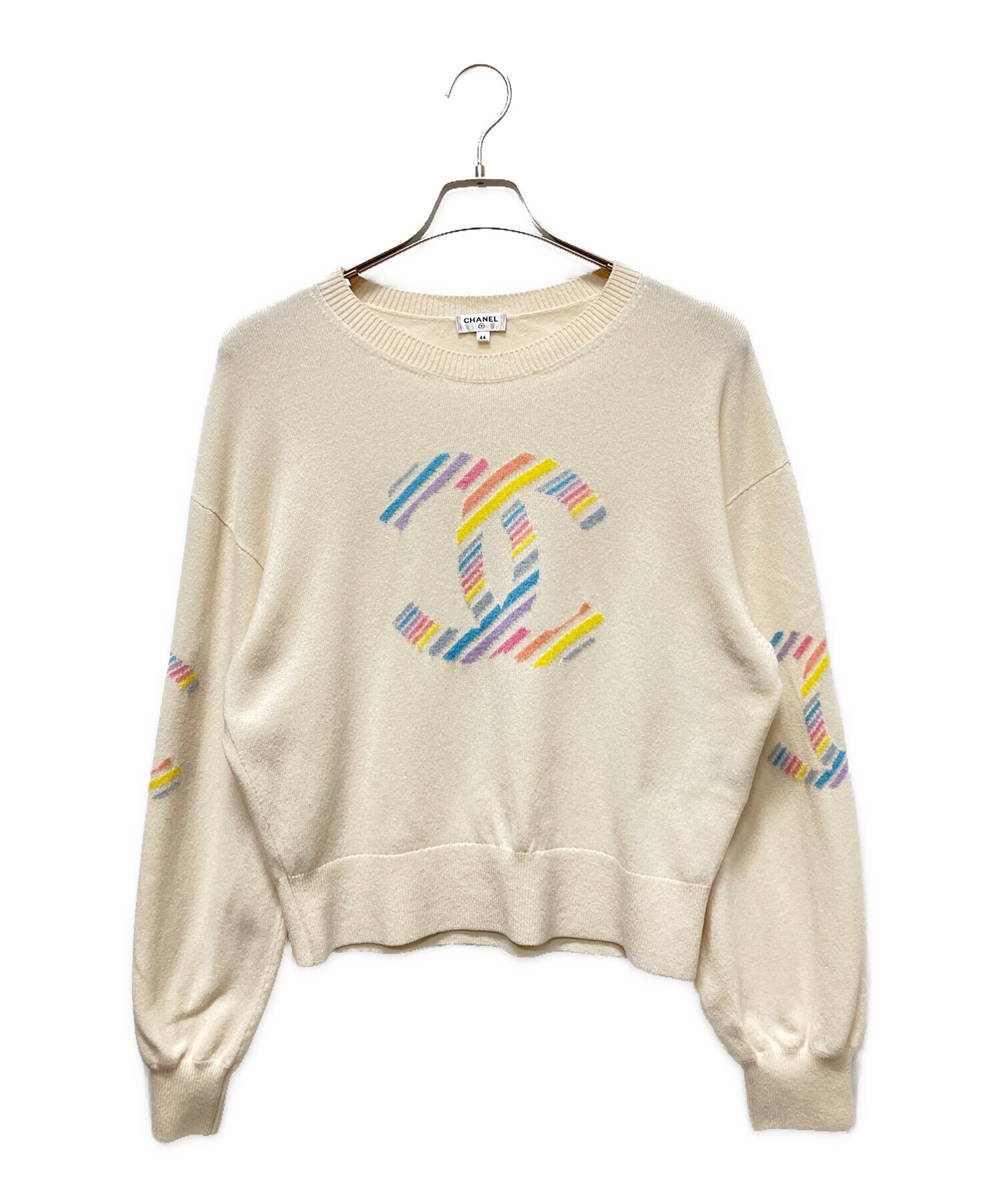 中古・古着通販】CHANEL (シャネル) カシミアニットセーター 中古・古着通販】CHANEL (シャネル) カシミアニットセーター