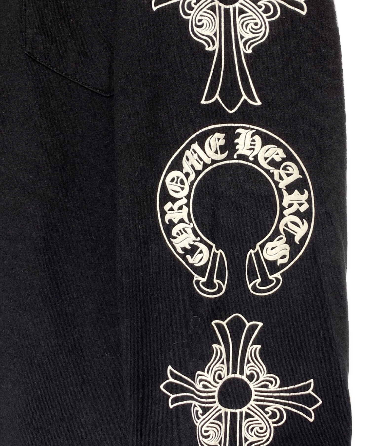 CHROME HEARTS ブラック ロングスリーブ Tシャツ クロムハーツ ハリウッド Tシャツ（SHENGLI ROAD MARKET）