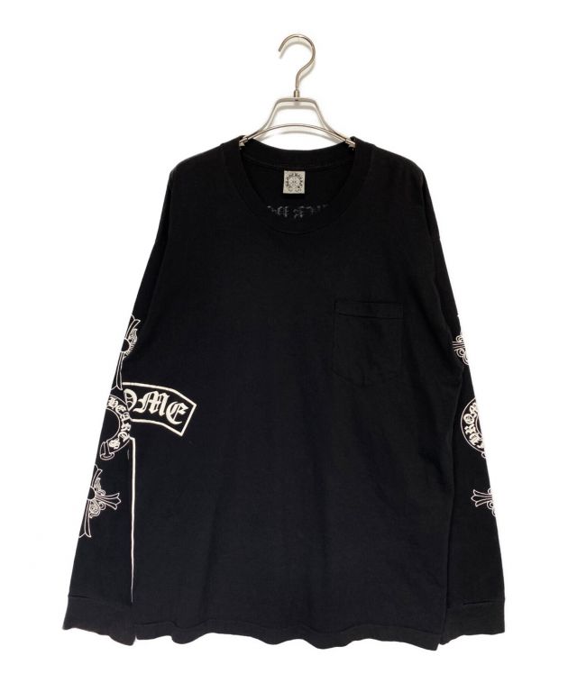 Chrome Hearts ロングスリーブシャツ ブラック 中古・古着通販】CHROME HEARTS (クロムハーツ) ロングスリーブTシャツ