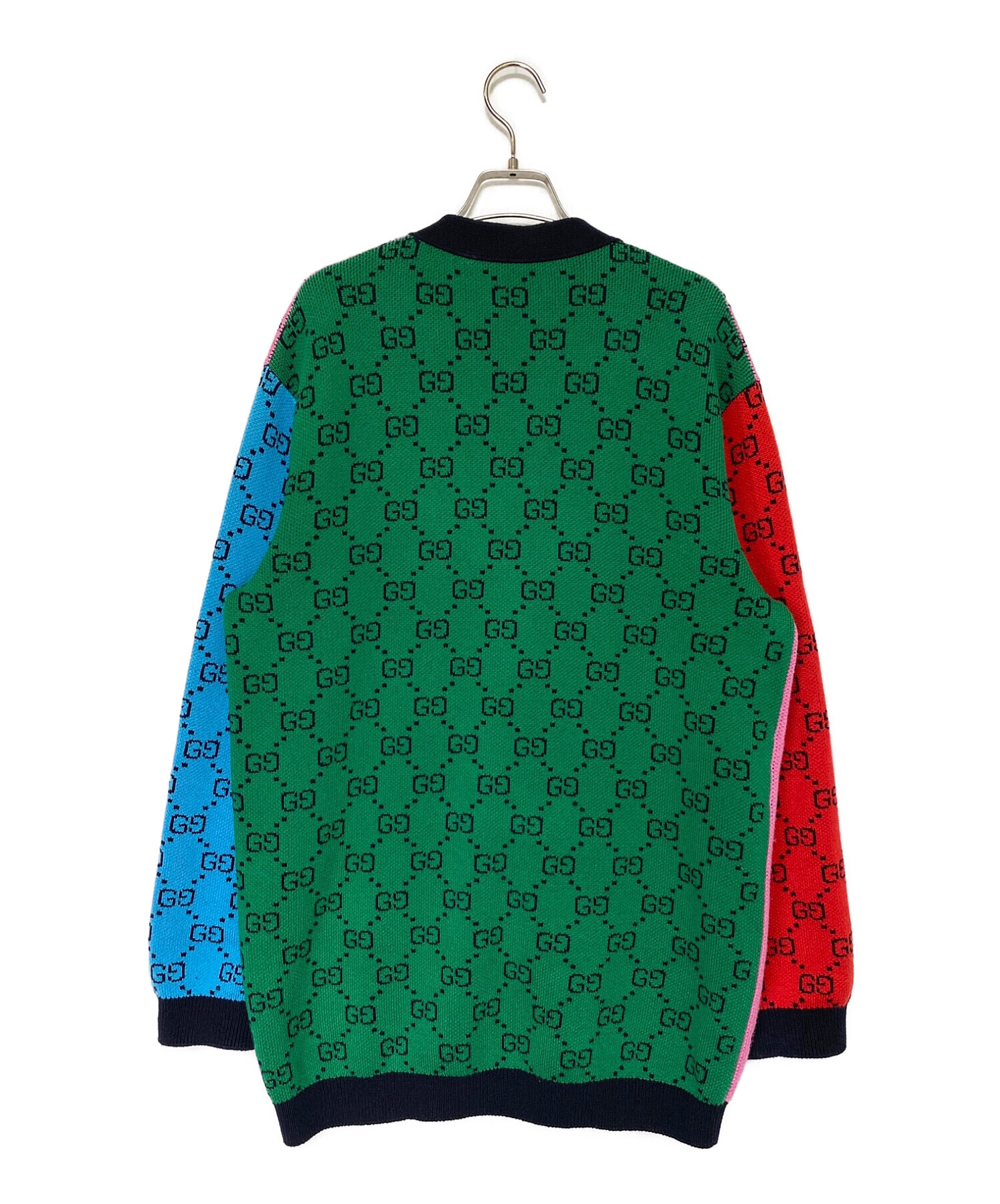 中古・古着通販】GUCCI (グッチ) GG柄カーディガン マルチカラー