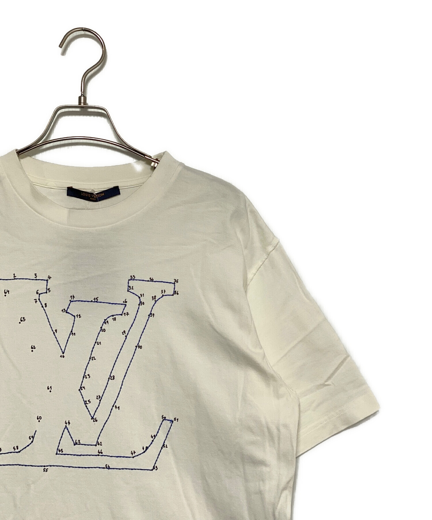 中古・古着通販】LOUIS VUITTON (ルイ ヴィトン) LV刺繍ロゴTシャツ 