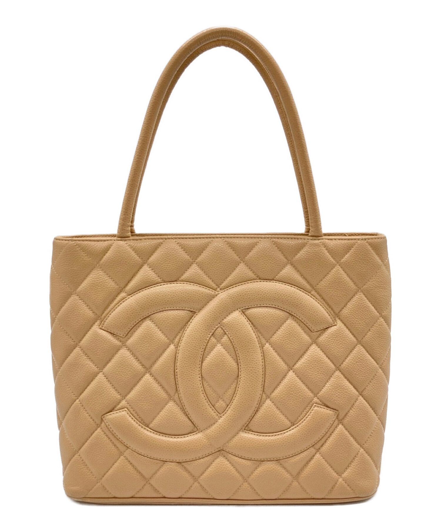 中古・古着通販】CHANEL (シャネル) 復刻トート/トートバッグ ベージュ 