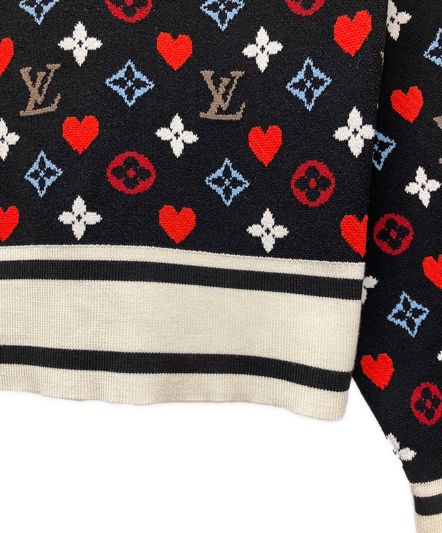 ルイヴィトン ルイヴィトン モノグラム ゲームオン ベスト ニット プルオーバー 中古・古着通販】LOUIS VUITTON (ルイ ヴィトン) ゲームオンロゴニット