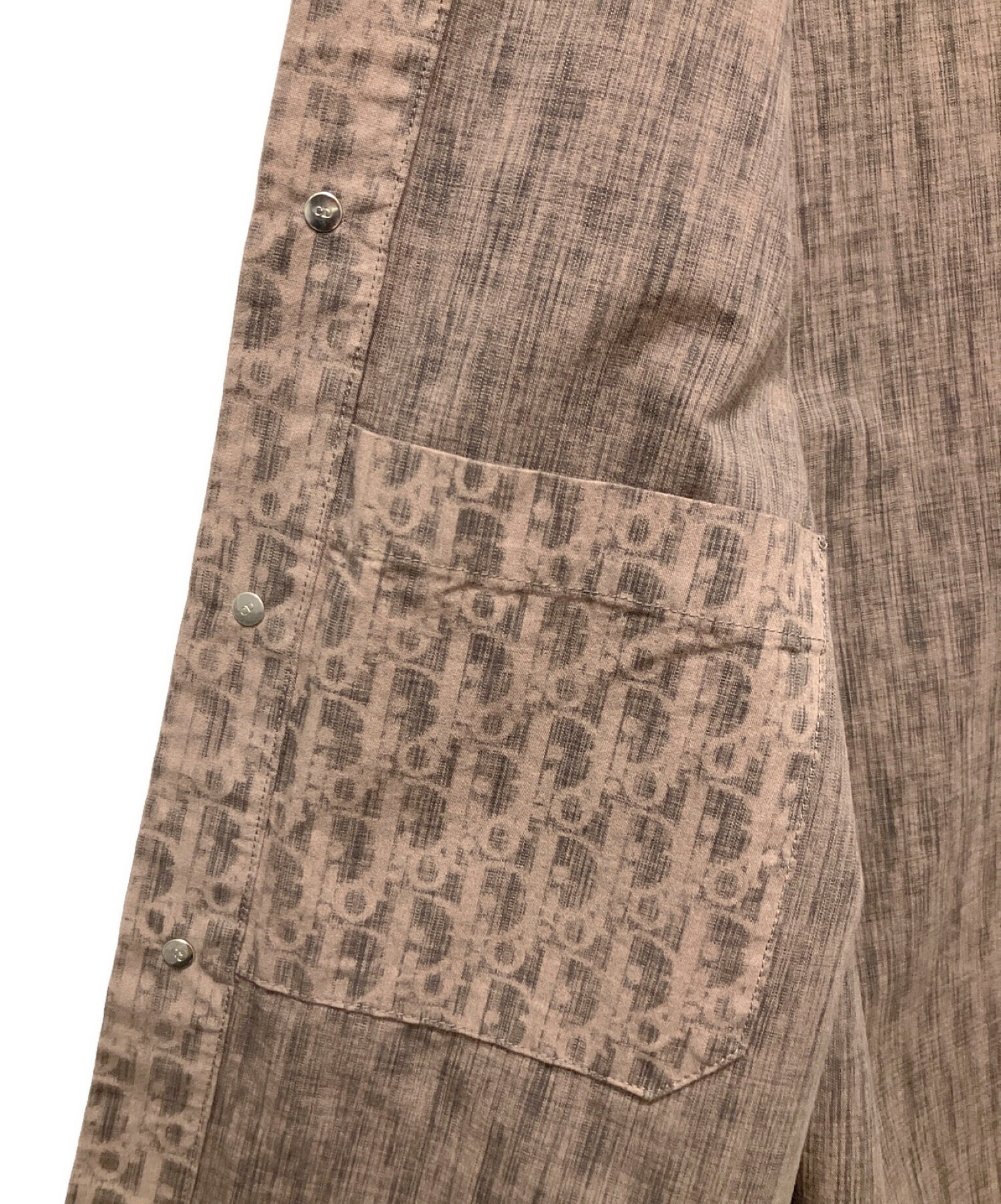 Dior ディオール オブリーク カスリ コットンデニム DIOR | オーバーシャツ ディオール オブリーク カスリ コットン