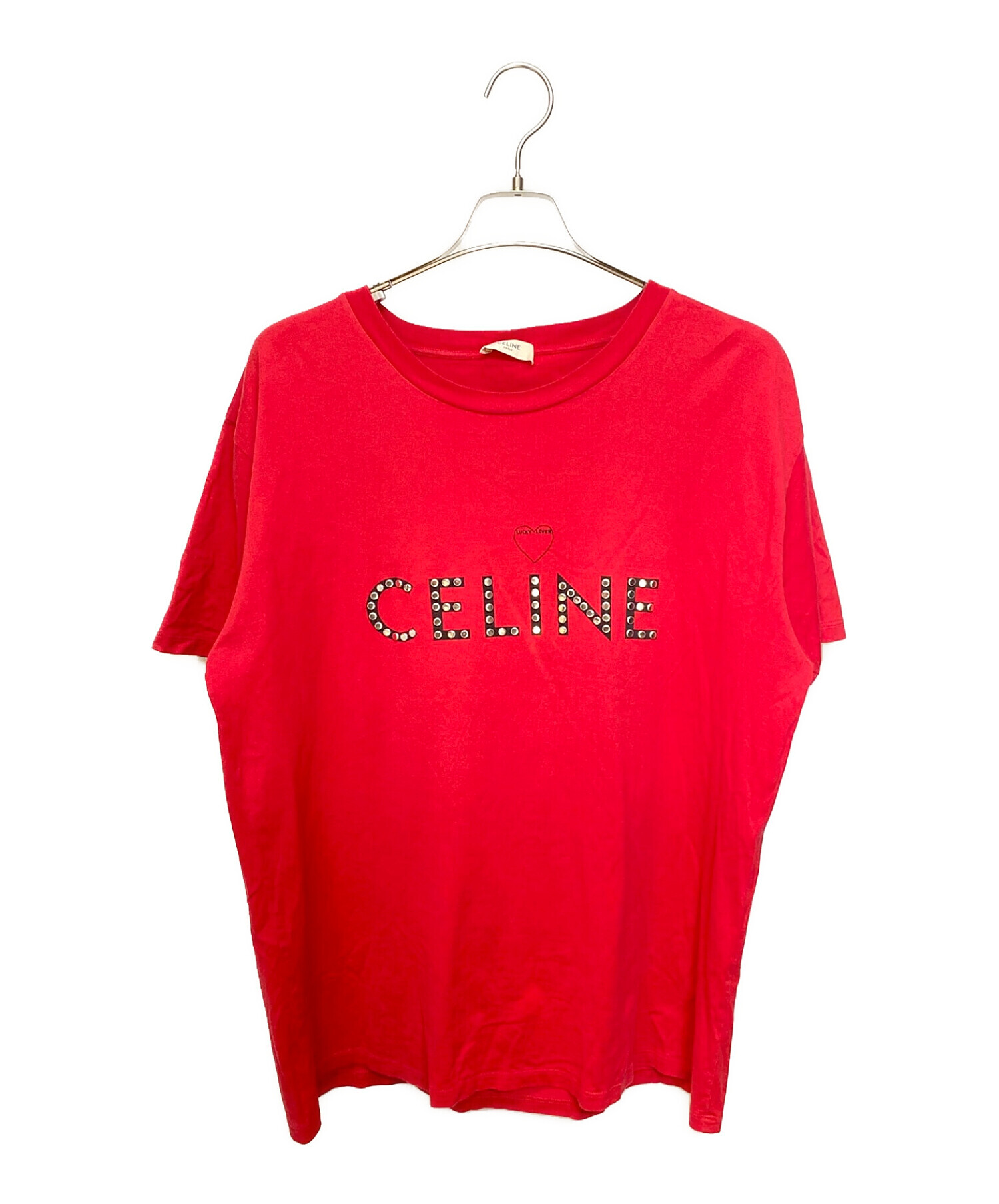 セリーヌ　赤　Tシャツ CELINE アンカー 70\u0027s Tシャツ ⁄ コットンジャージー - ディープレッド