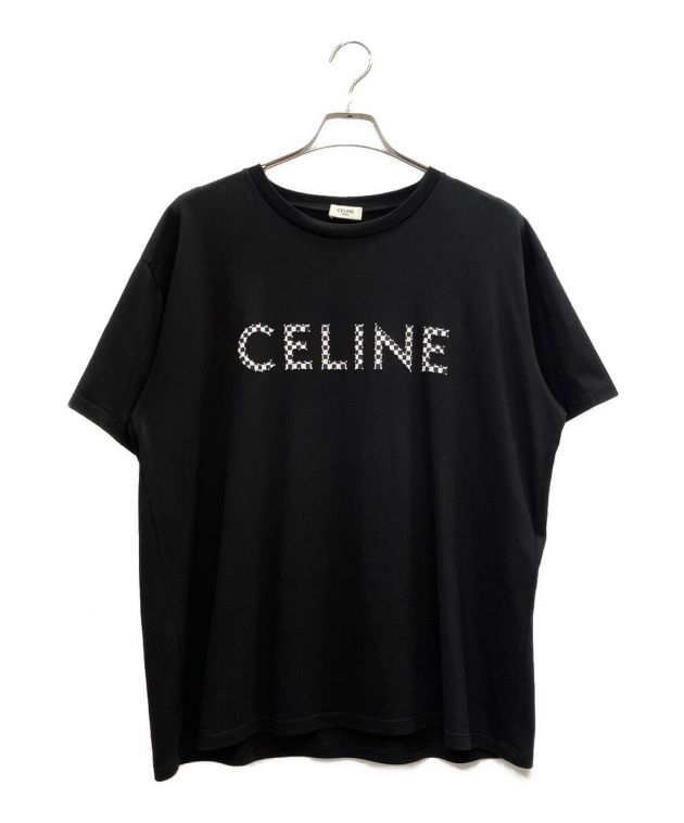 CELINE スターロゴプリント Tシャツ 中古・古着通販】CELINE (セリーヌ) スタッズ プリント Tシャツ