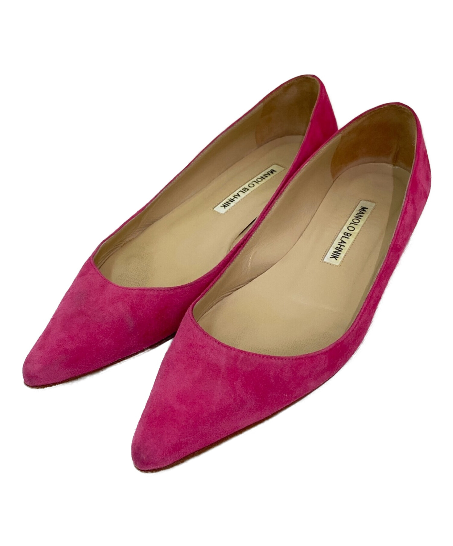 中古・古着通販】Manolo Blahnik (マノロブラニク) BB FLAT ピンク 