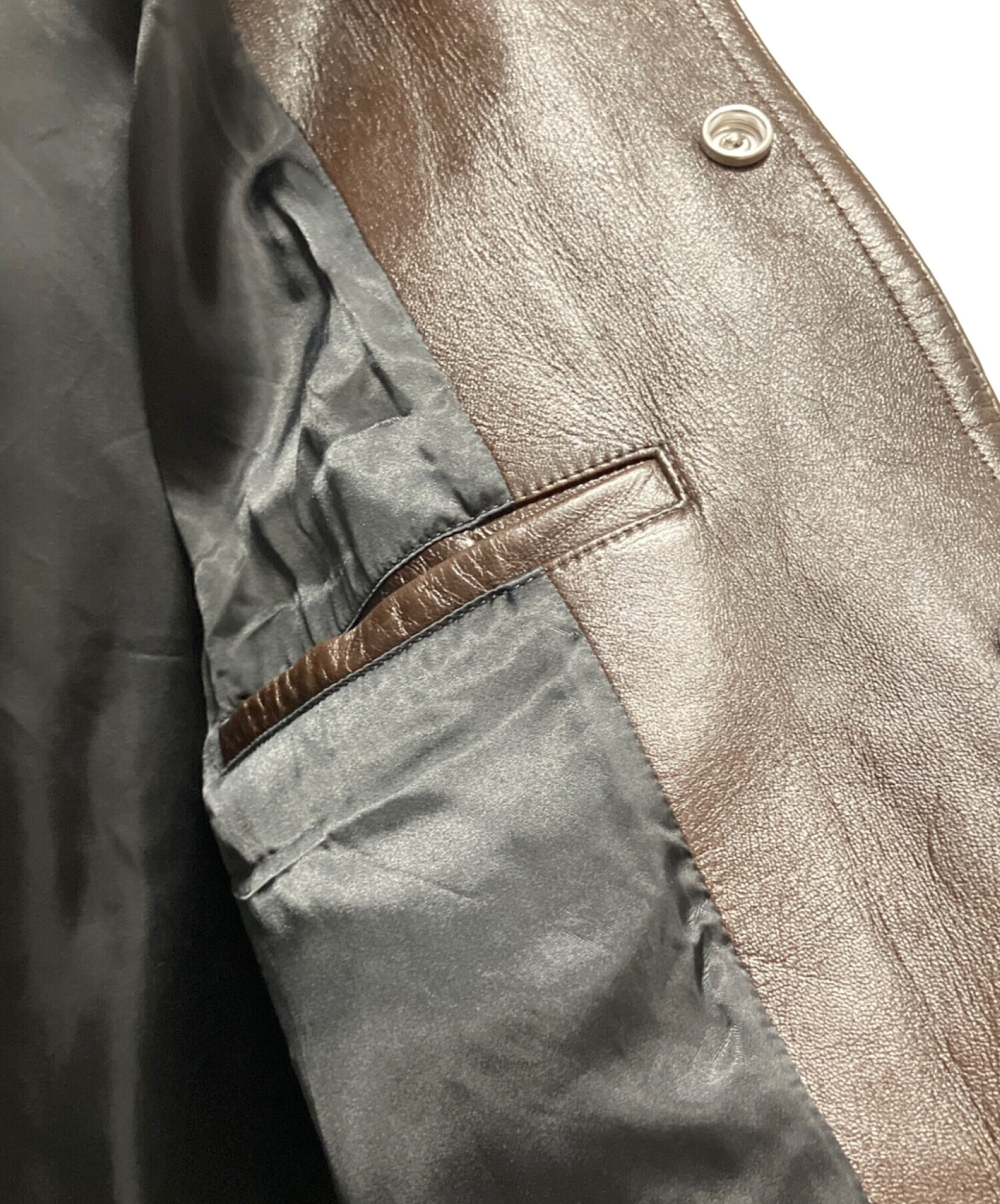 【極美品】 CELINE 20AW トラッカーレザージャケット ソフトラムスキン 中古・古着通販】CELINE (セリーヌ) ラムスキントラッカーレザー